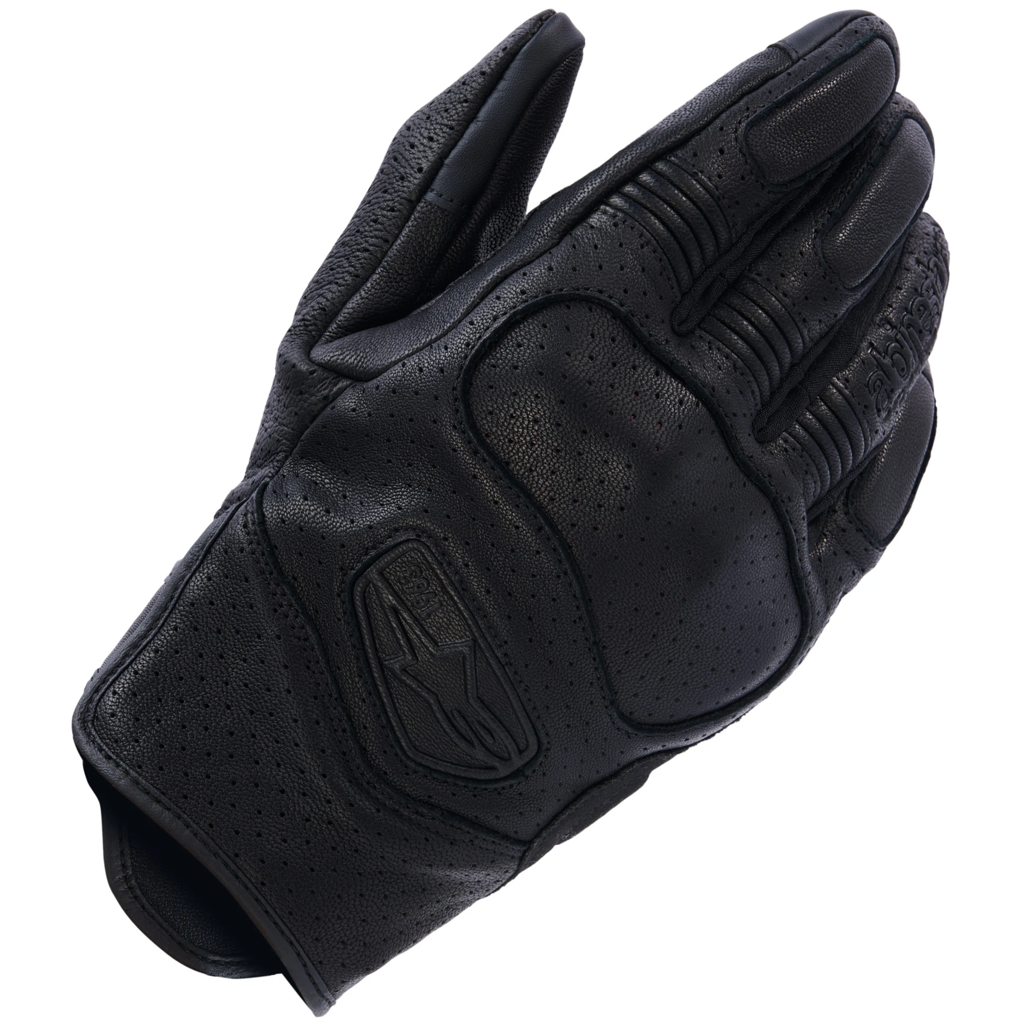 Alpinestars Alpinestars Mustang V3 Leather Gloves - Black / Black