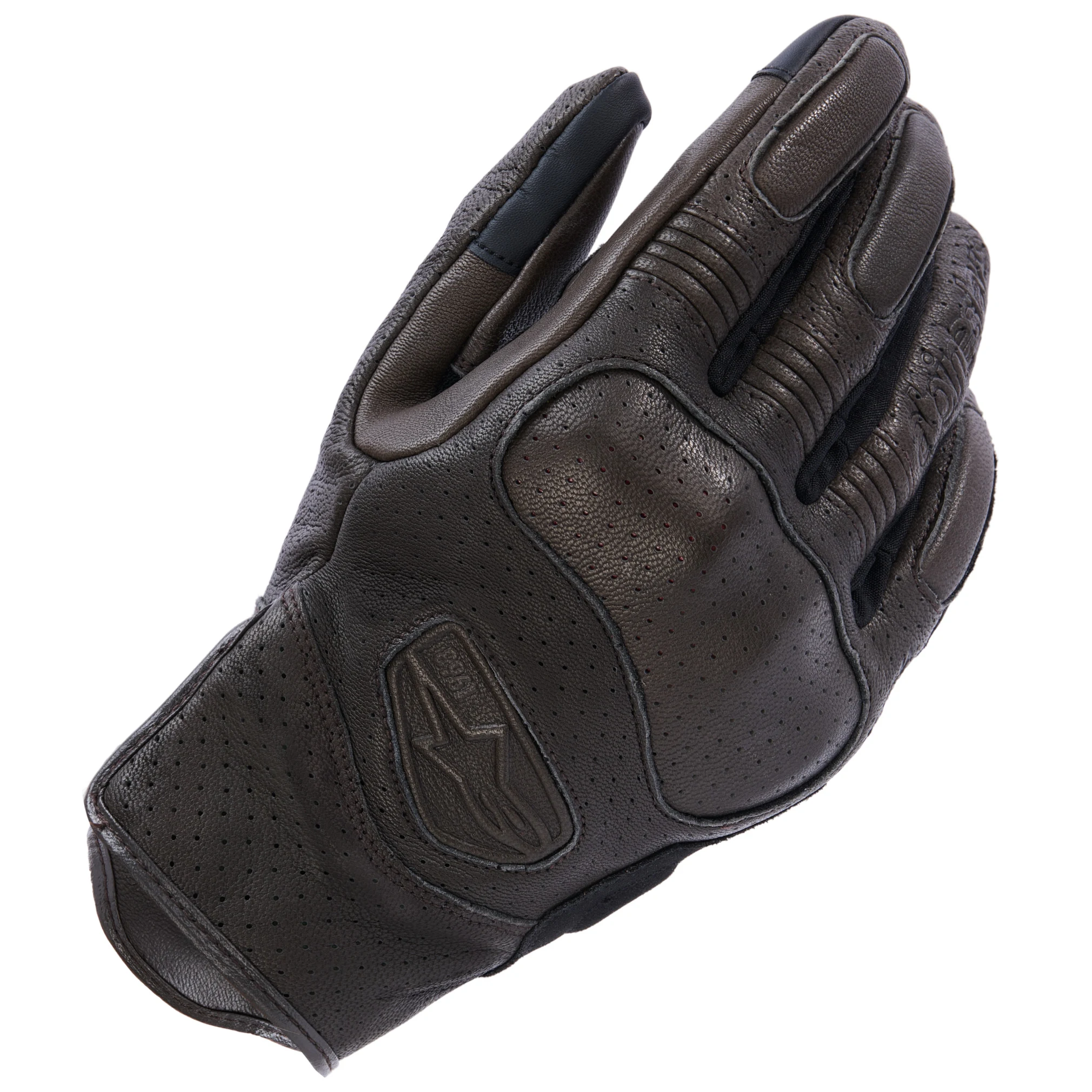 Alpinestars Alpinestars Mustang V3 Leather Gloves - Dark Brown / Black