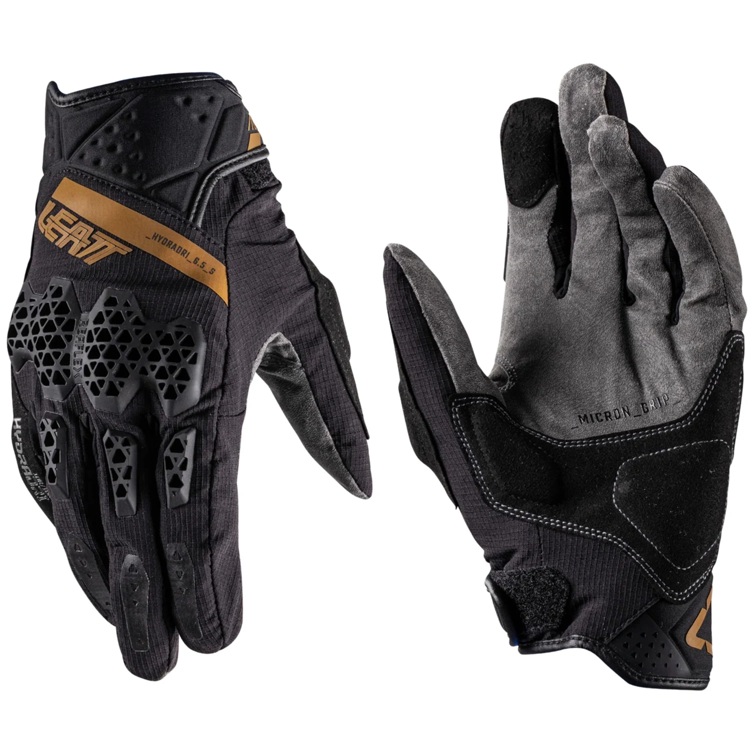 Leatt Leatt ADV 6.5 HydraDri Short Gloves - Stealth Black / Grey