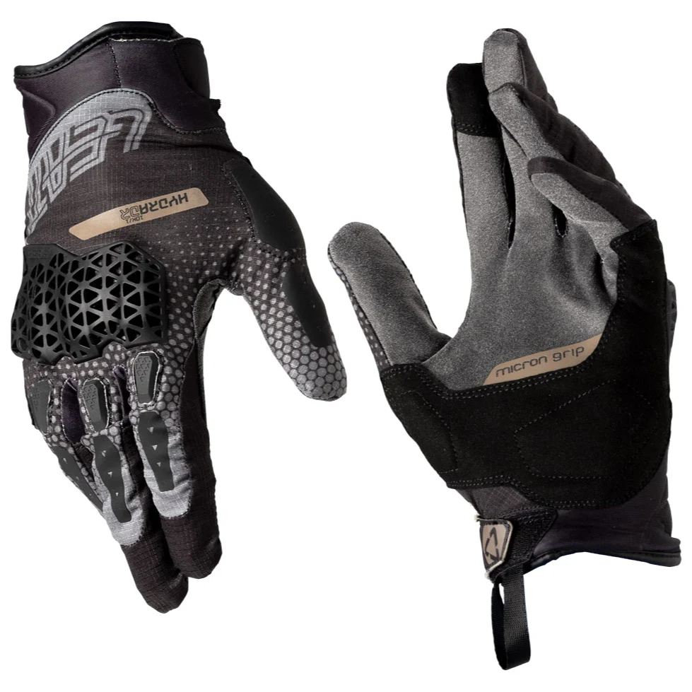 Leatt Leatt ADV 5.5 HydraDri Textile Short Gloves - Stealth Black / Grey