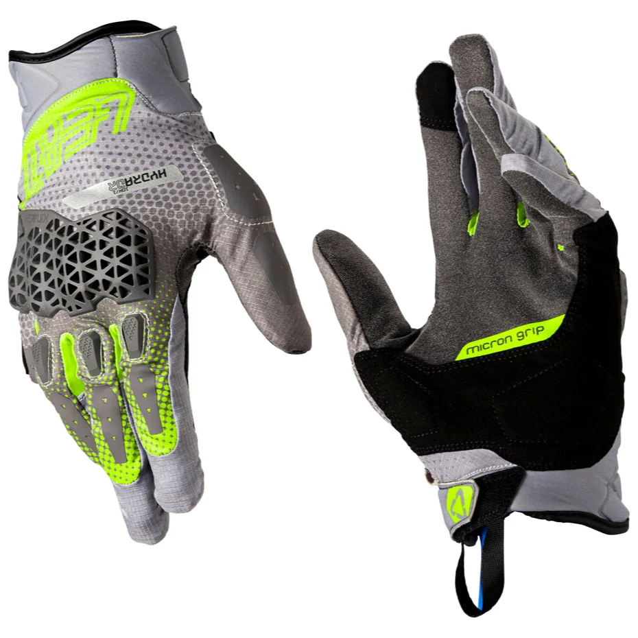 Leatt Leatt ADV 5.5 HydraDri Textile Short Gloves - Hi-viz Yellow