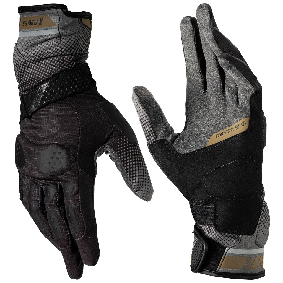 Leatt Leatt ADV 5.5 X-Flow Textile Gloves - Stealth Black / Grey
