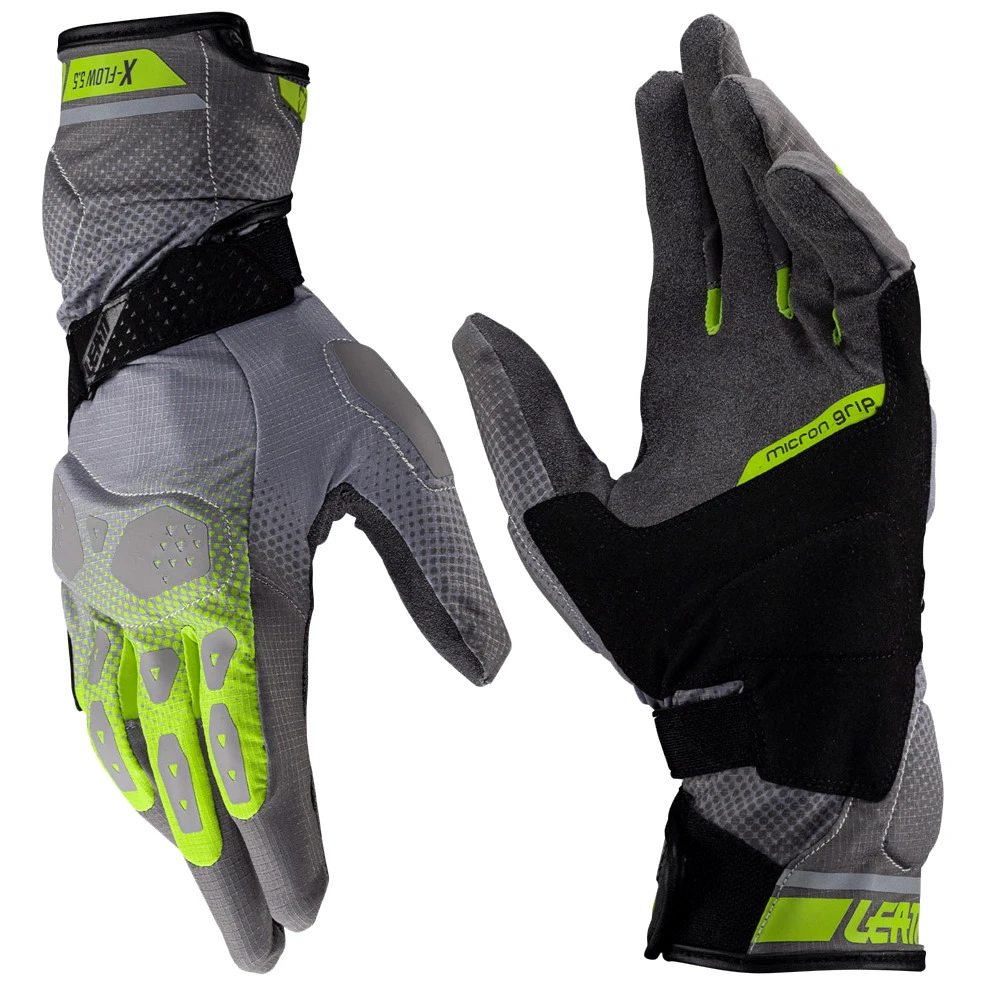 Leatt Leatt ADV 5.5 X-Flow Textile Gloves - Hi-Viz Yellow