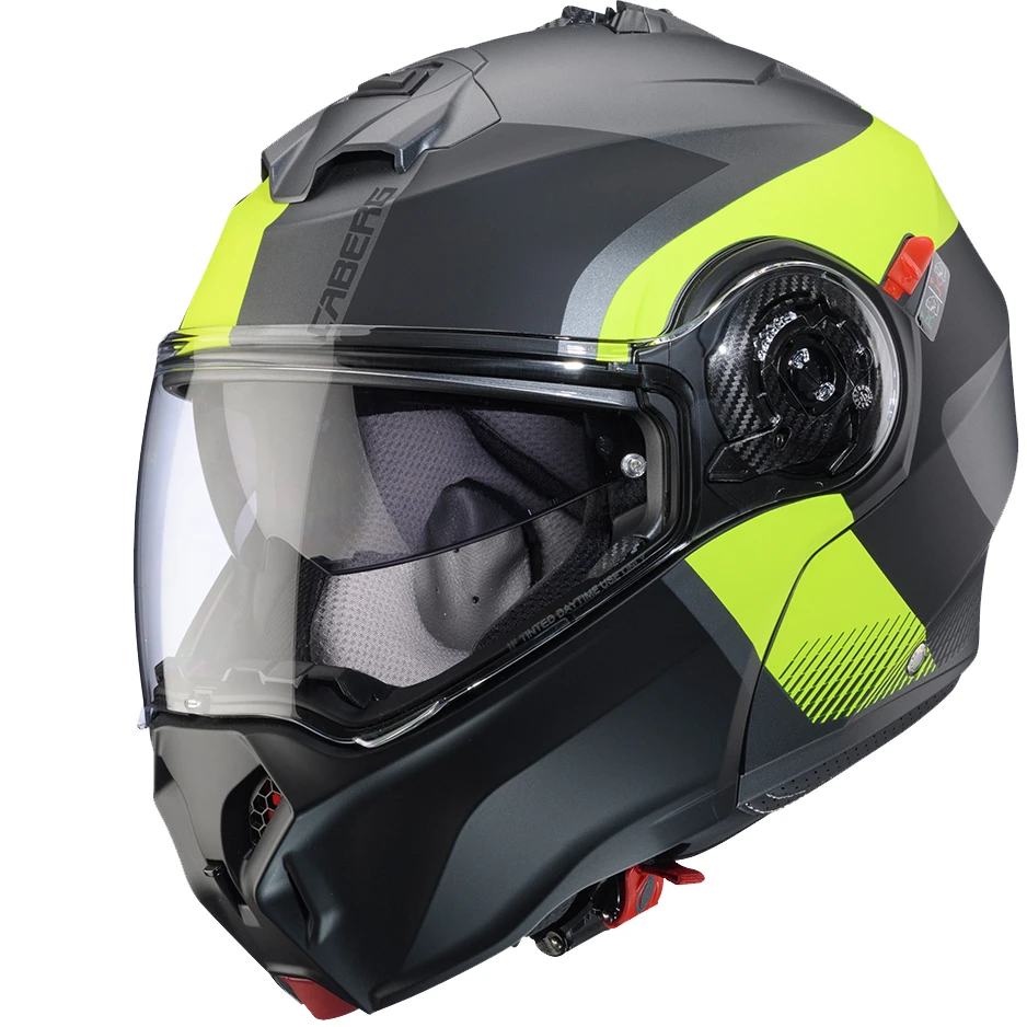 Caberg Caberg Duke Evo - Indy Matt Gun Metal / Yellow Fluo / Black