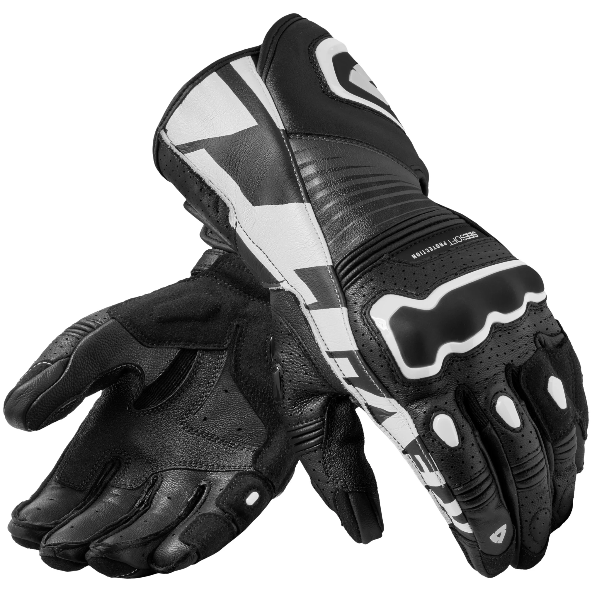 Rev'it Rev'it Argon 3 Leather Gloves - Black / White