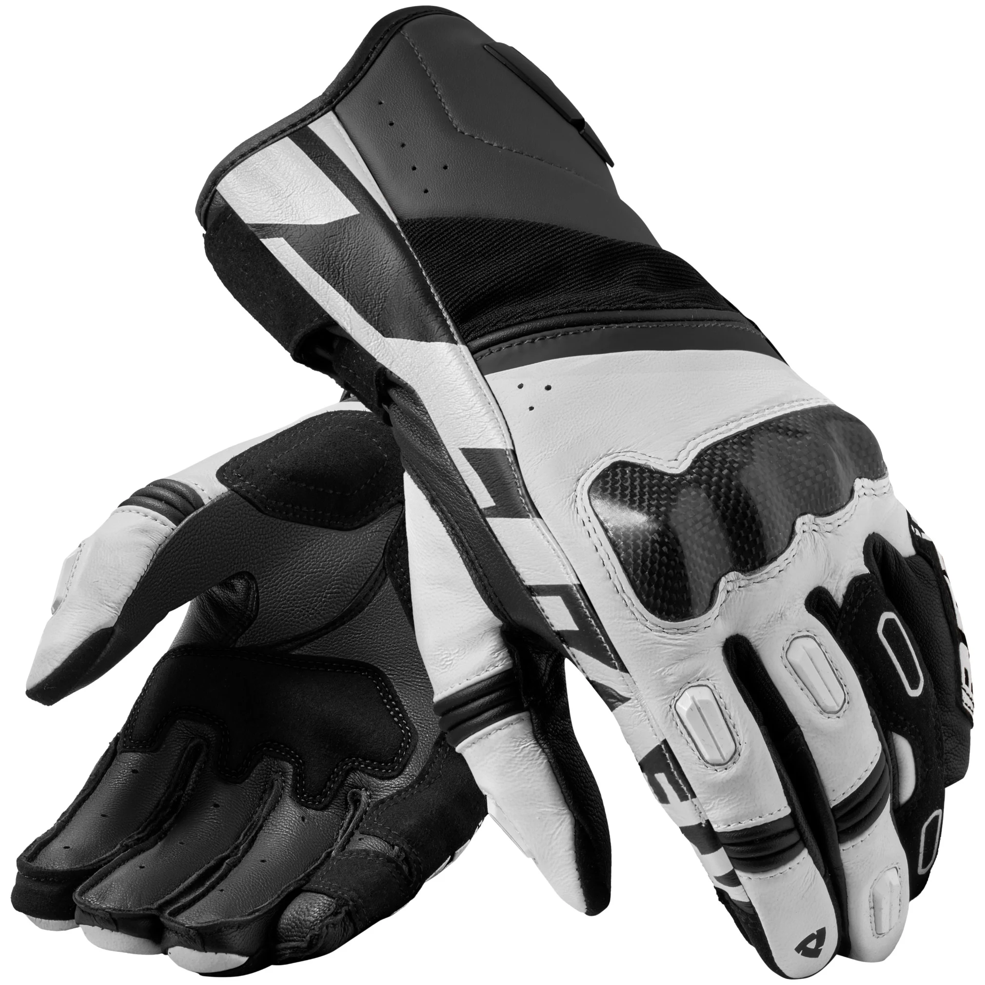 Rev'it Rev'it RSR 5 Leather Gloves - Black / White