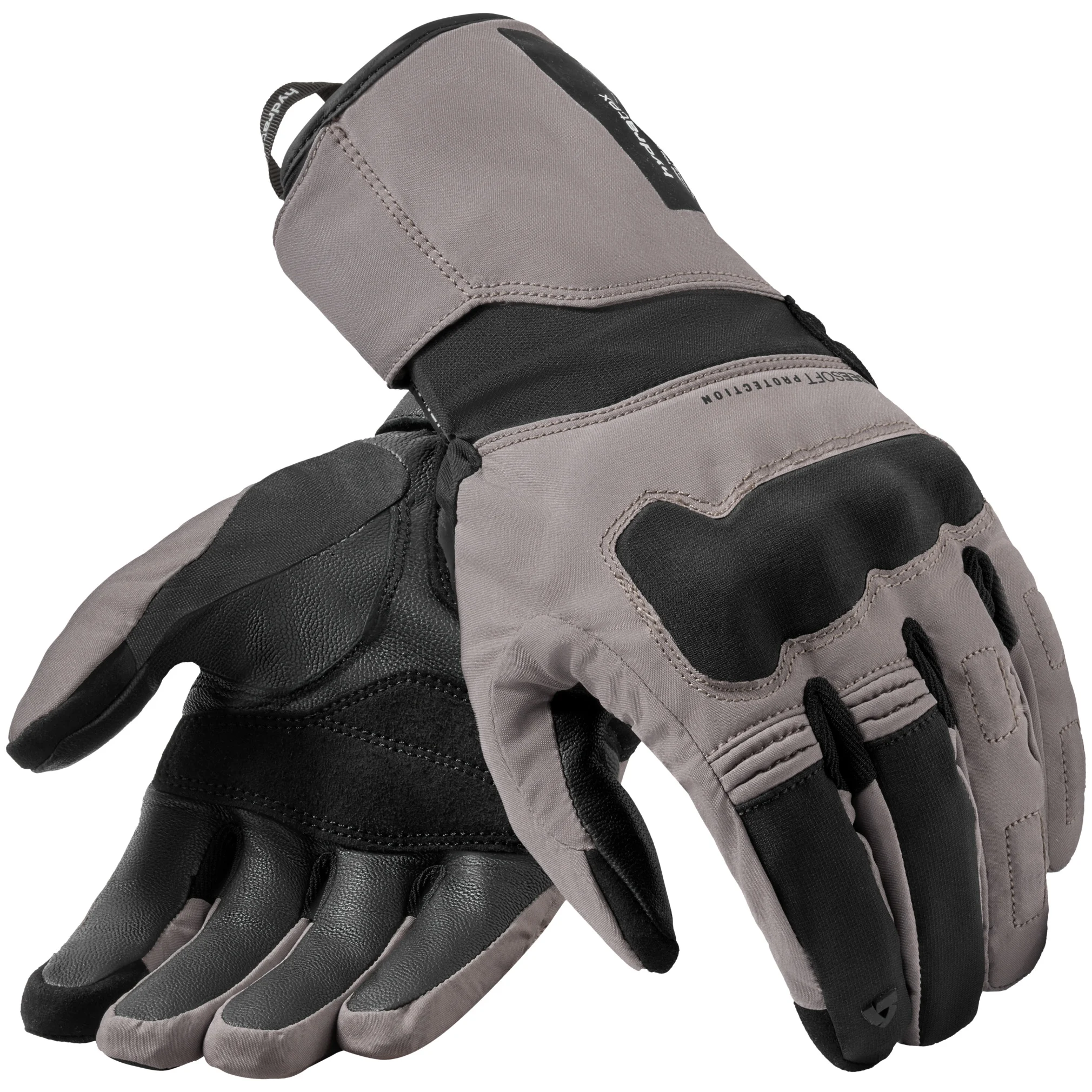 Rev'it Rev'it Convergent H2O Textile Gloves - Grey / Black