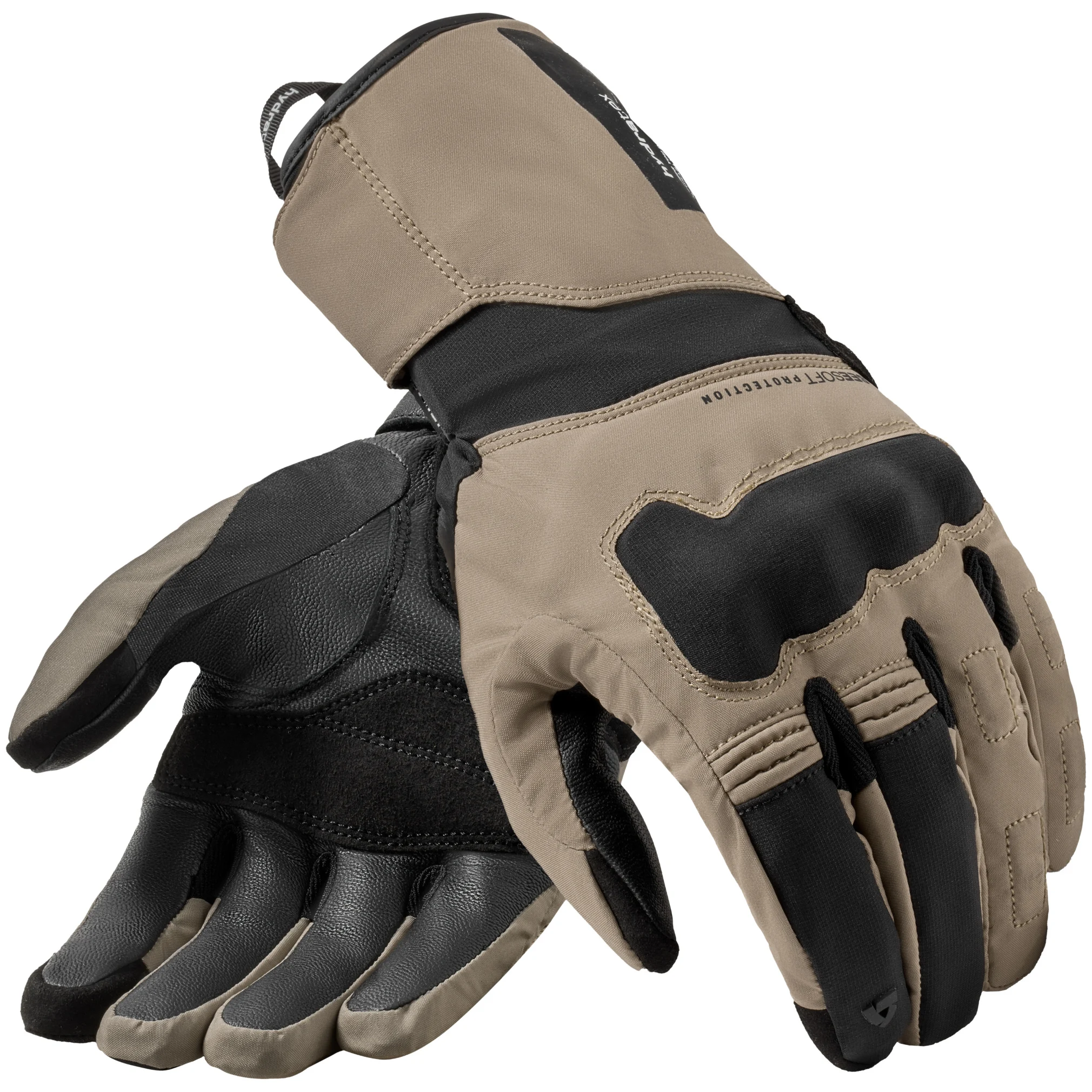 Rev'it Rev'it Convergent H2O Textile Gloves - Sand / Black