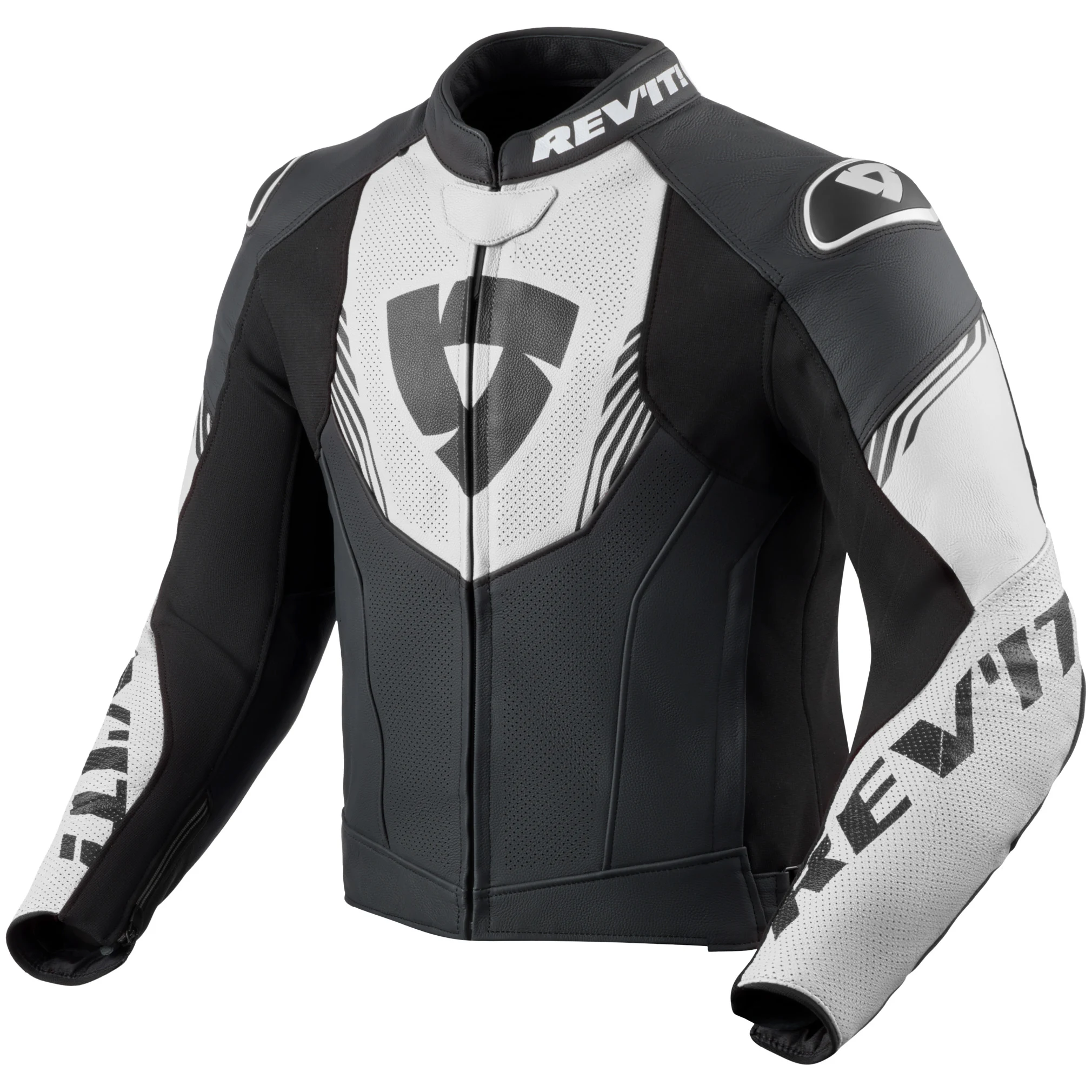Rev'it Rev'it Argon 3 Leather Jacket - Black / White