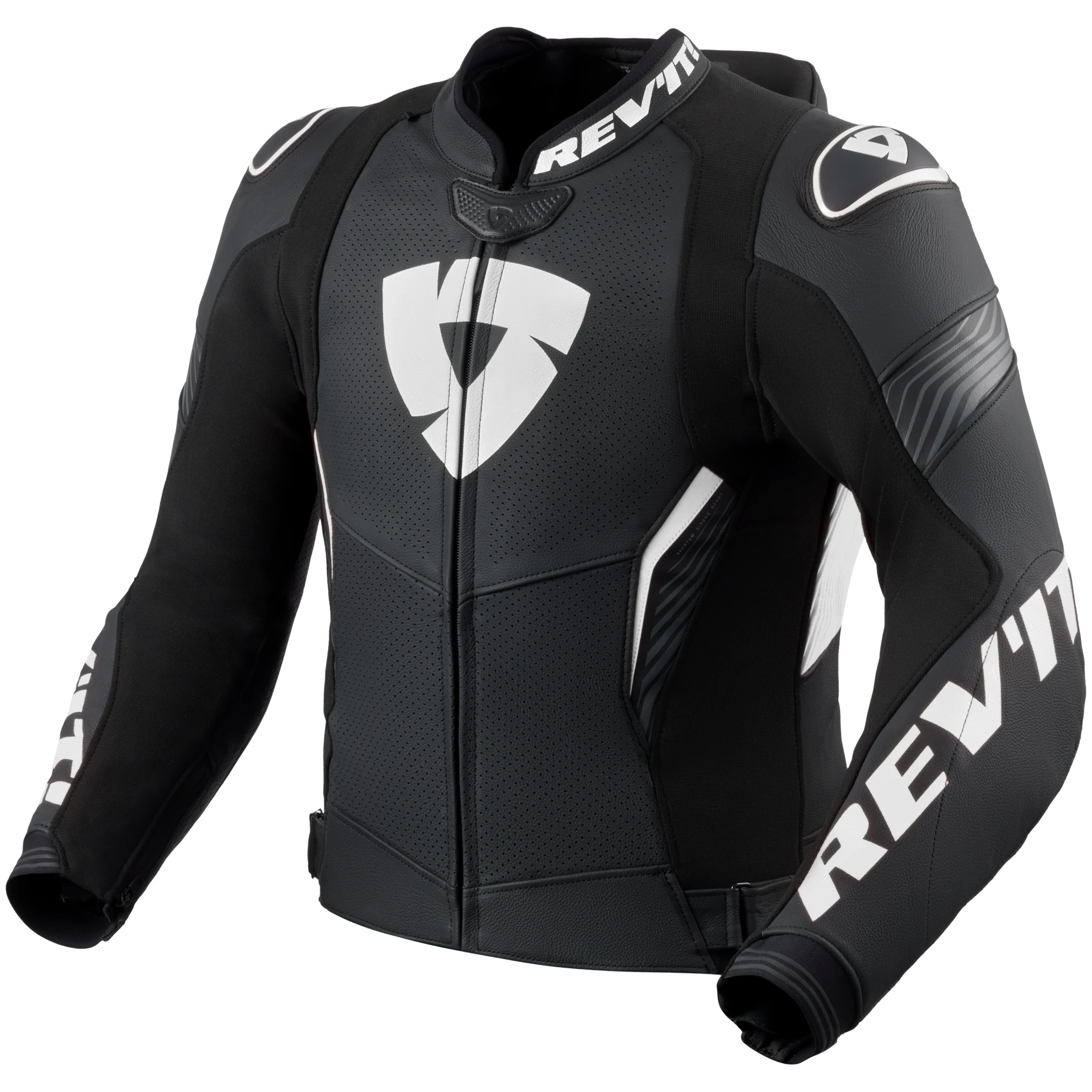 Rev'it Rev'it Argon 3 Pro Leather Jacket - Black / White