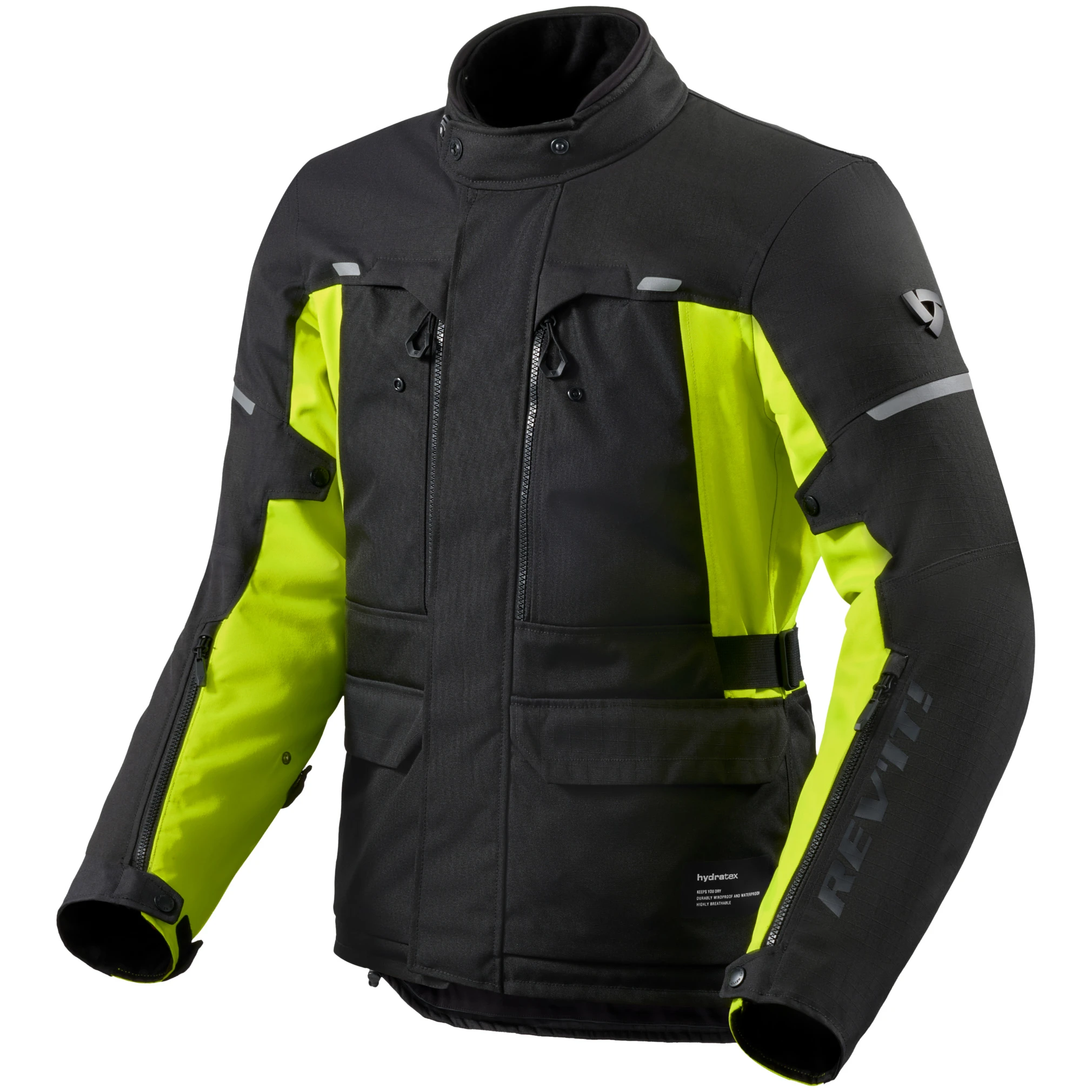 Rev'it Rev'it Outback 5 H2O Textile Jacket - Black / Neon Yellow