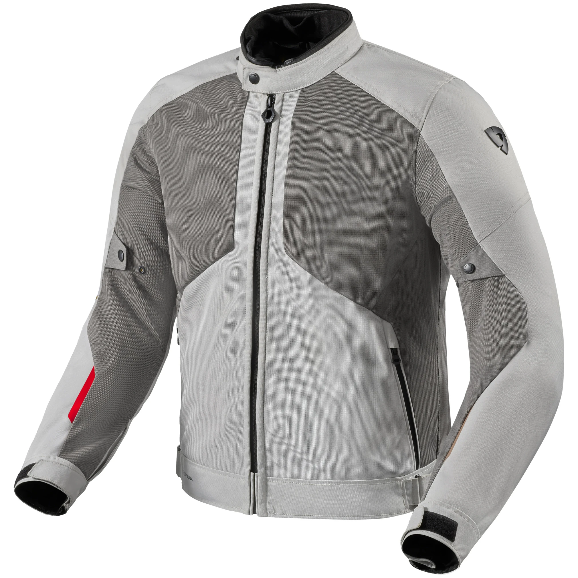 Rev'it Rev'it Torque 3 H2O Textile Jacket - Light Grey / Red