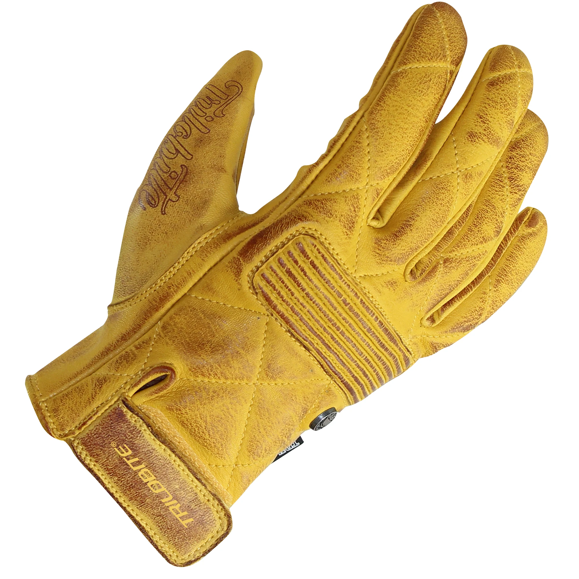 Trilobite Trilobite Faster Leather Gloves - Yellow