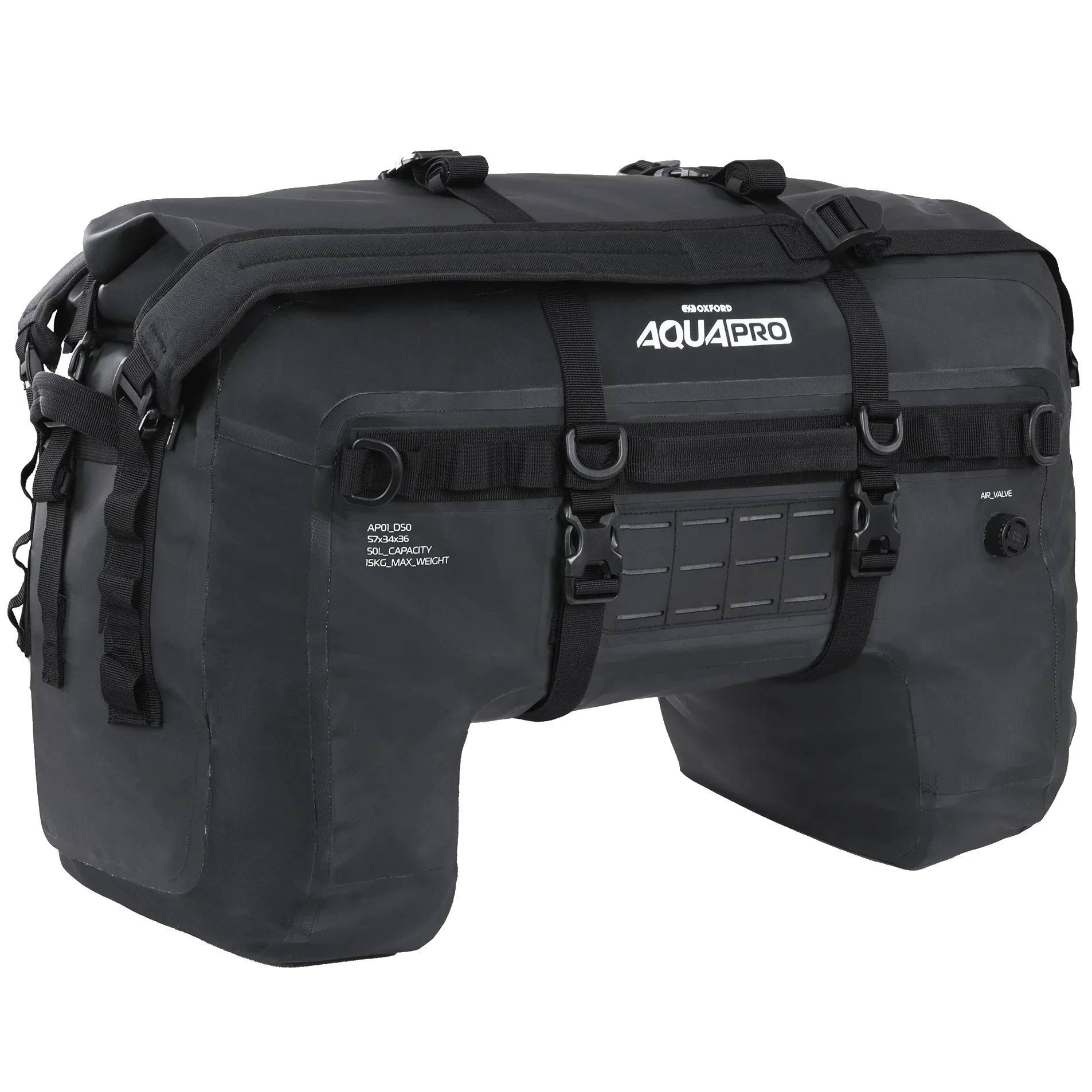 Oxford Oxford Aqua Pro D50 Waterproof Duffle Bag - Black