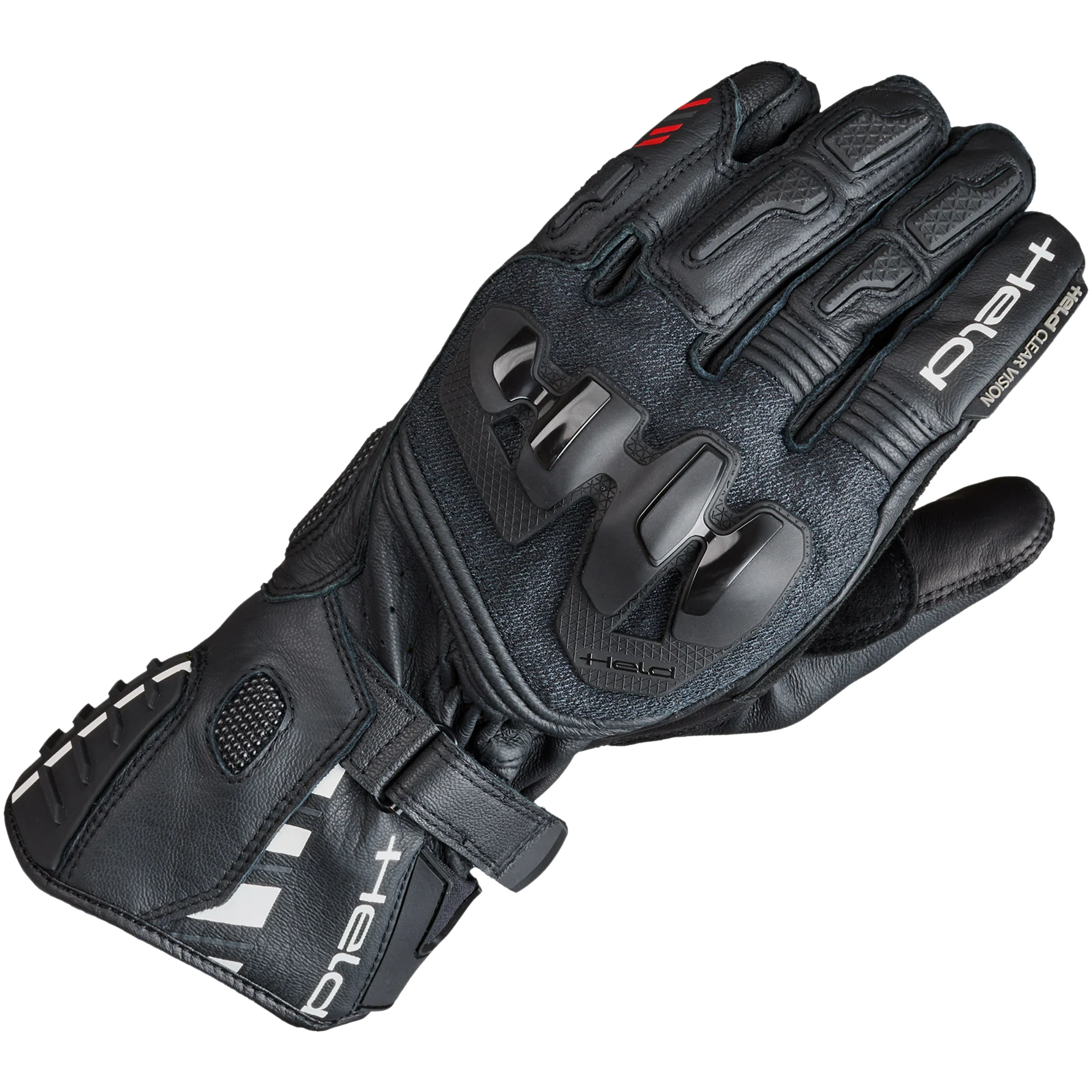 Held Held Evo Thrux 3 Leather Gloves - Black / White