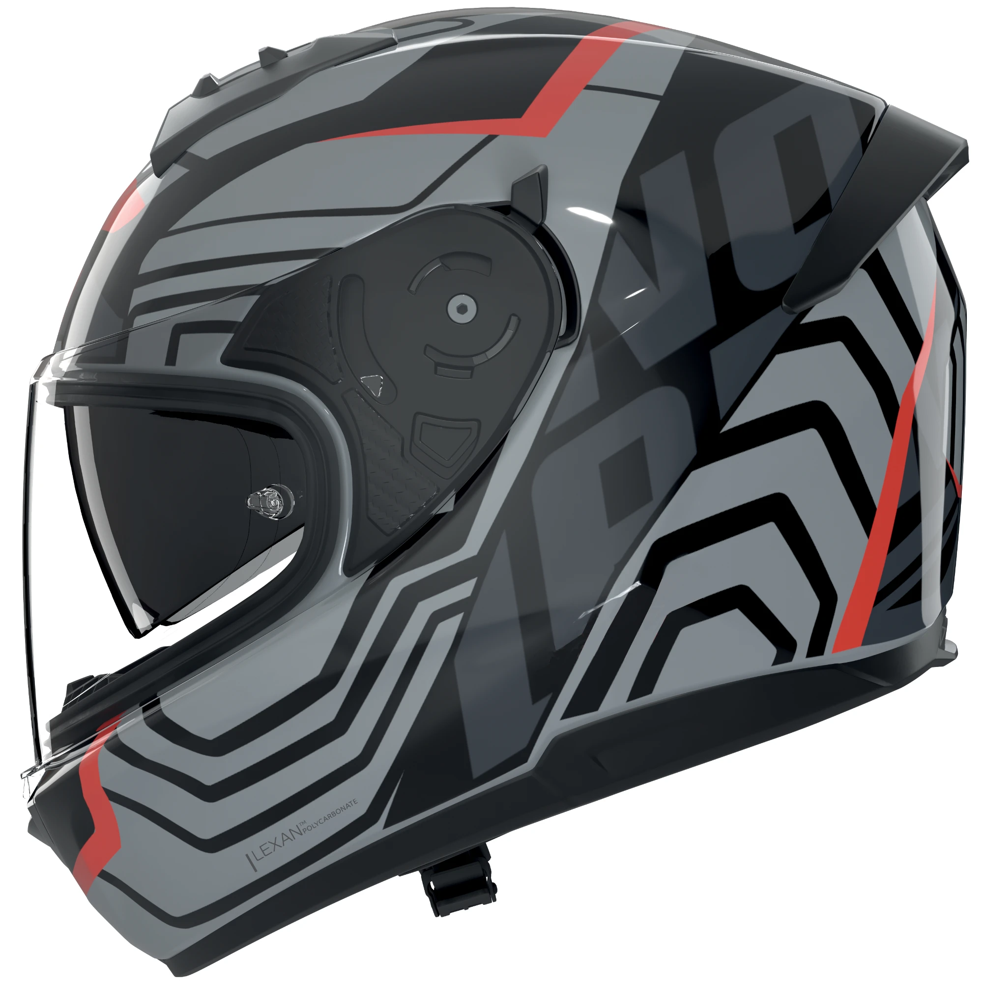 Nolan Nolan N60-6 Eclettico - Black / Metal Grey / Red