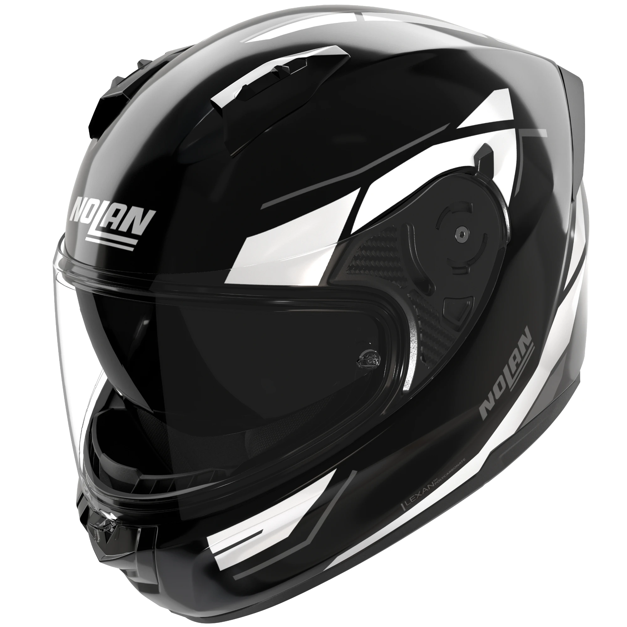 Nolan Nolan N60-6 Sincrono - Black / White / Metal Grey