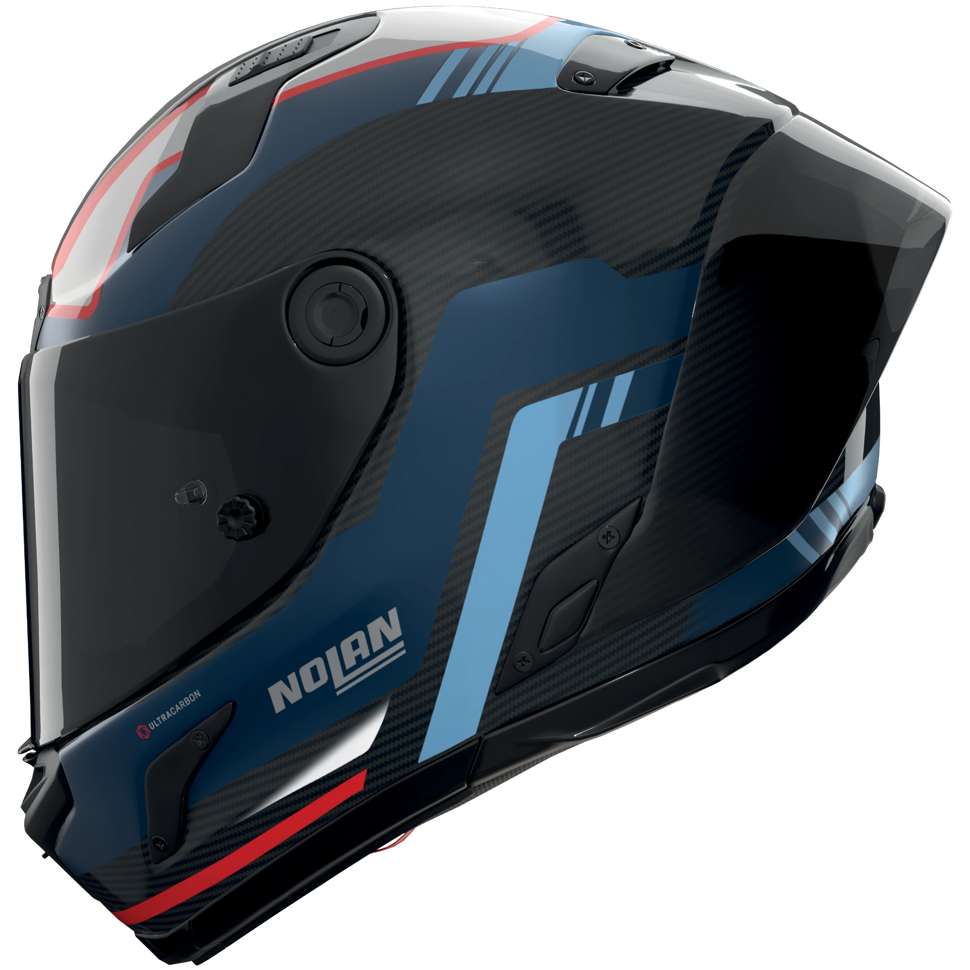 Nolan Nolan X-804 RS Ultra Carbon Piega - Carbon / Blue / Red / White