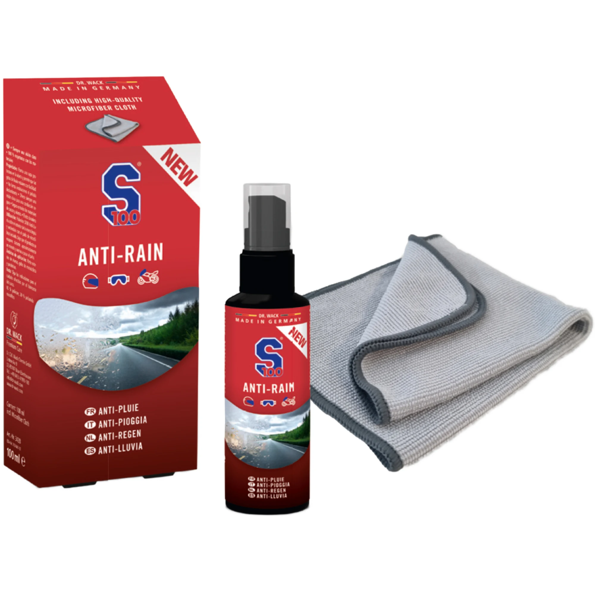 S100 S100 Anti-Rain 100ml Spray and Cloth Set