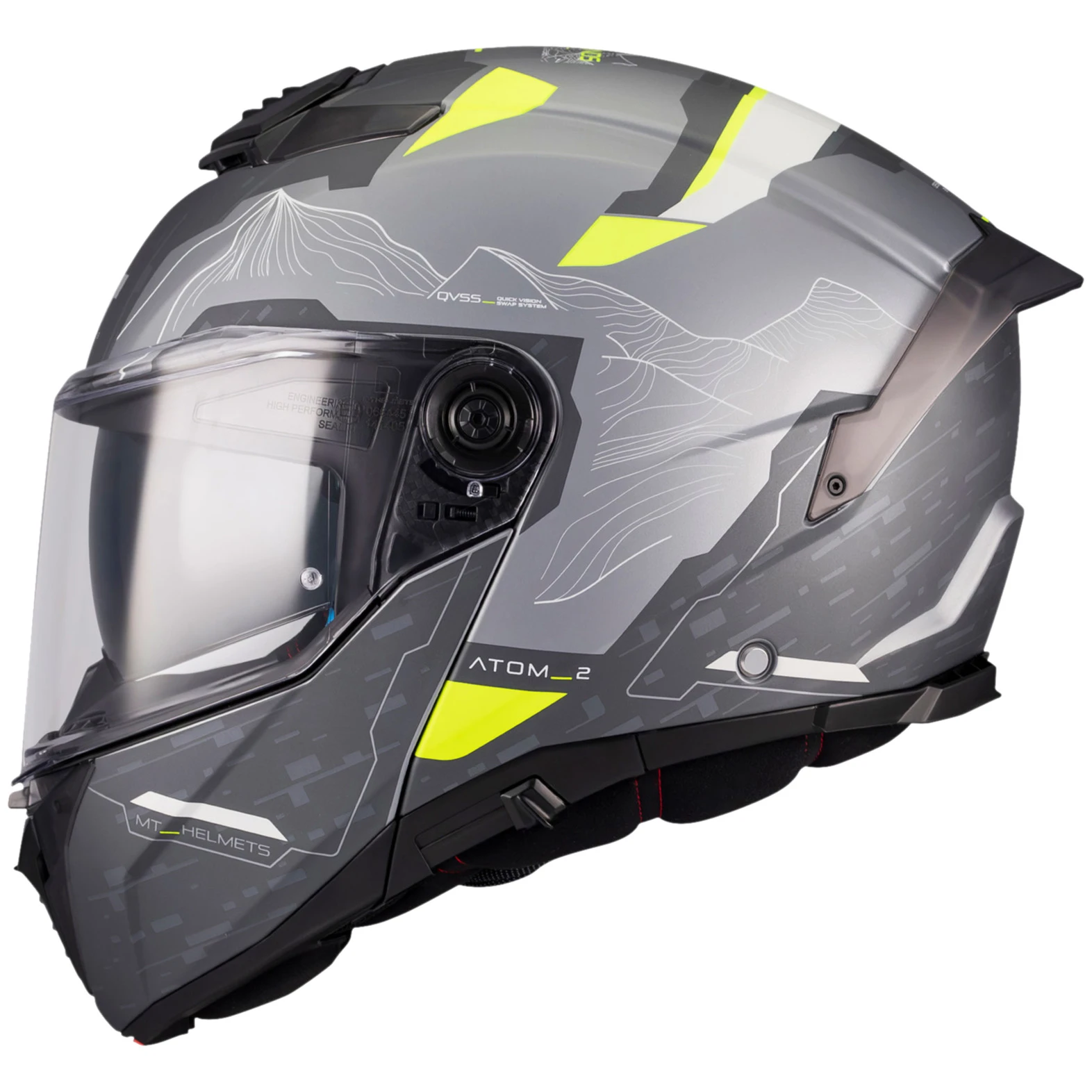 MT MT Atom 2 SV - Highlands Matt Grey / Fluo Yellow