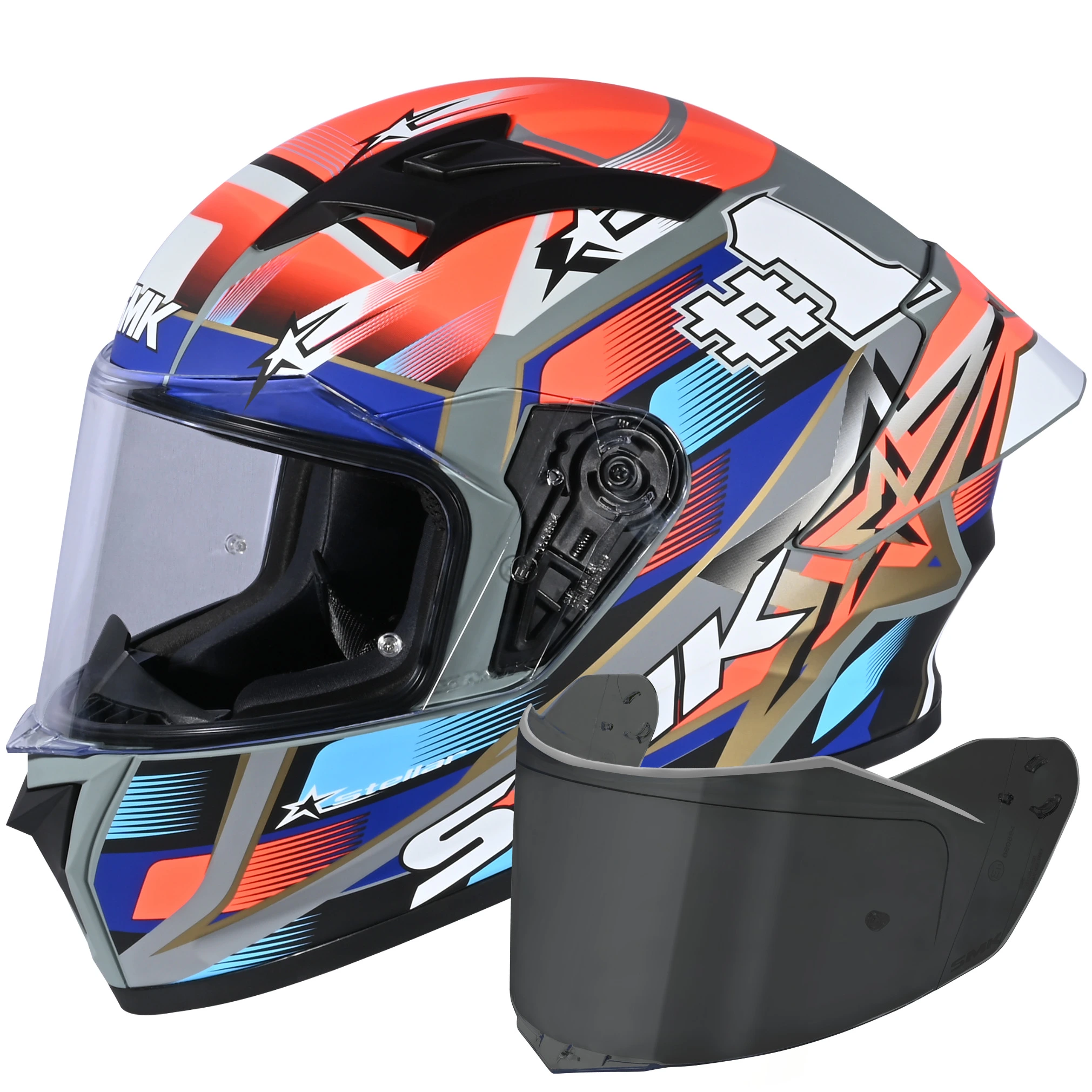 SMK SMK Stellar Sport - Uno Red / Blue / Grey