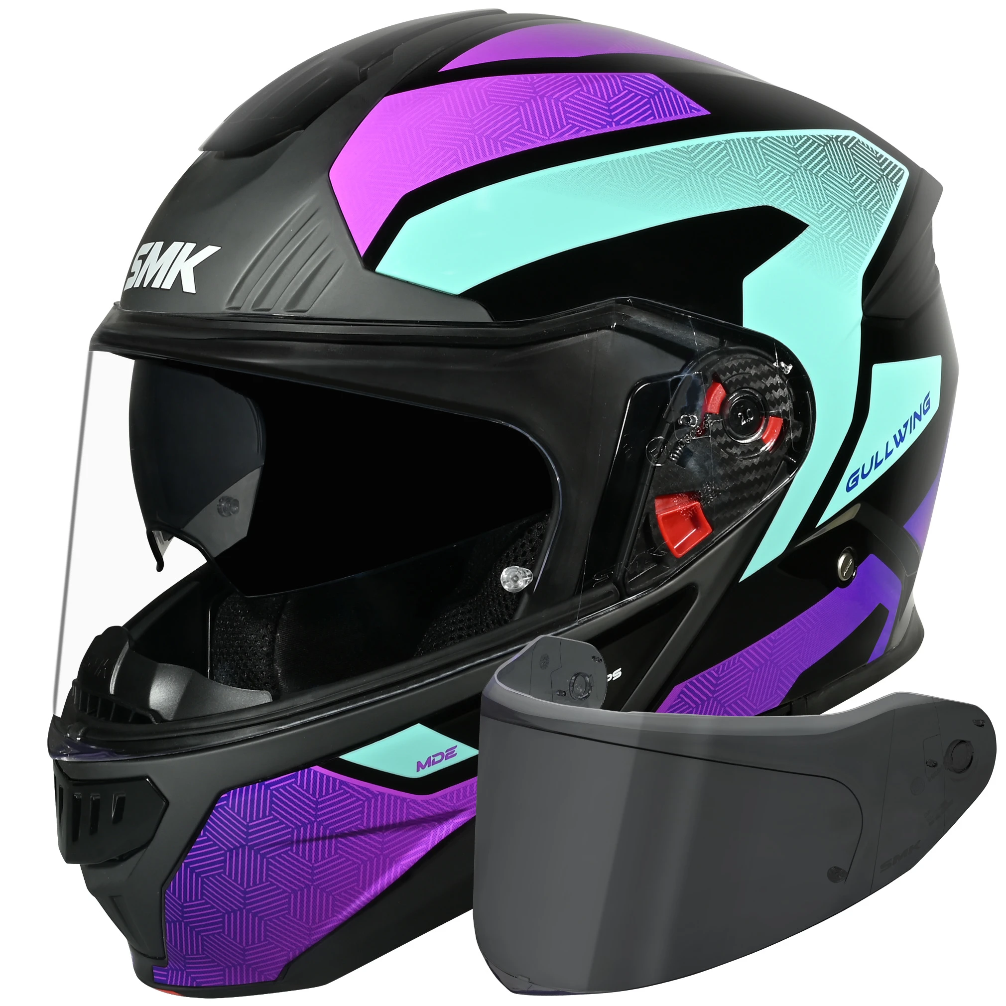 SMK SMK Gullwing - V2 Sonic Black / Purple / Teal
