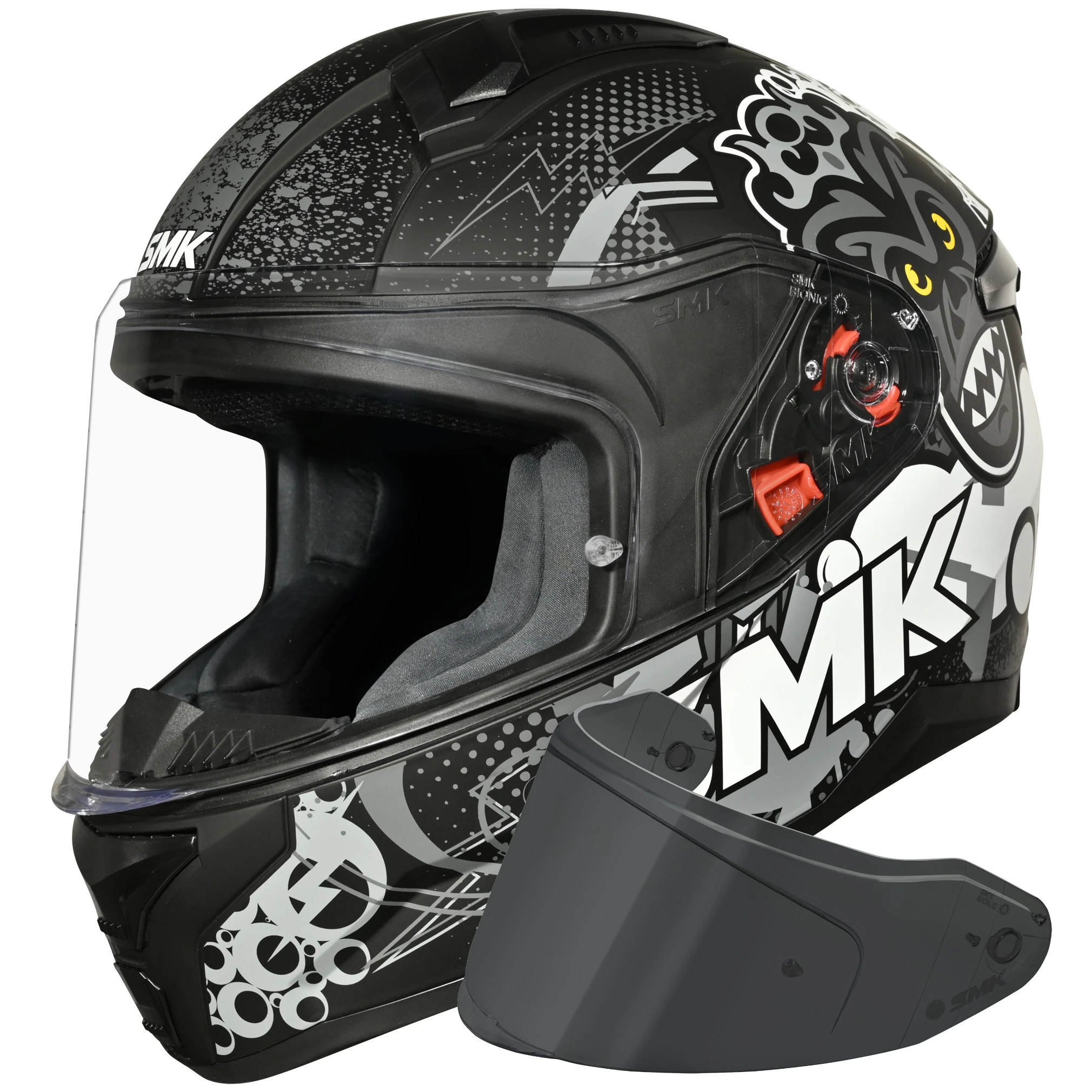 SMK SMK Bionic Youth - Chimpz Matt Black / Anthracite