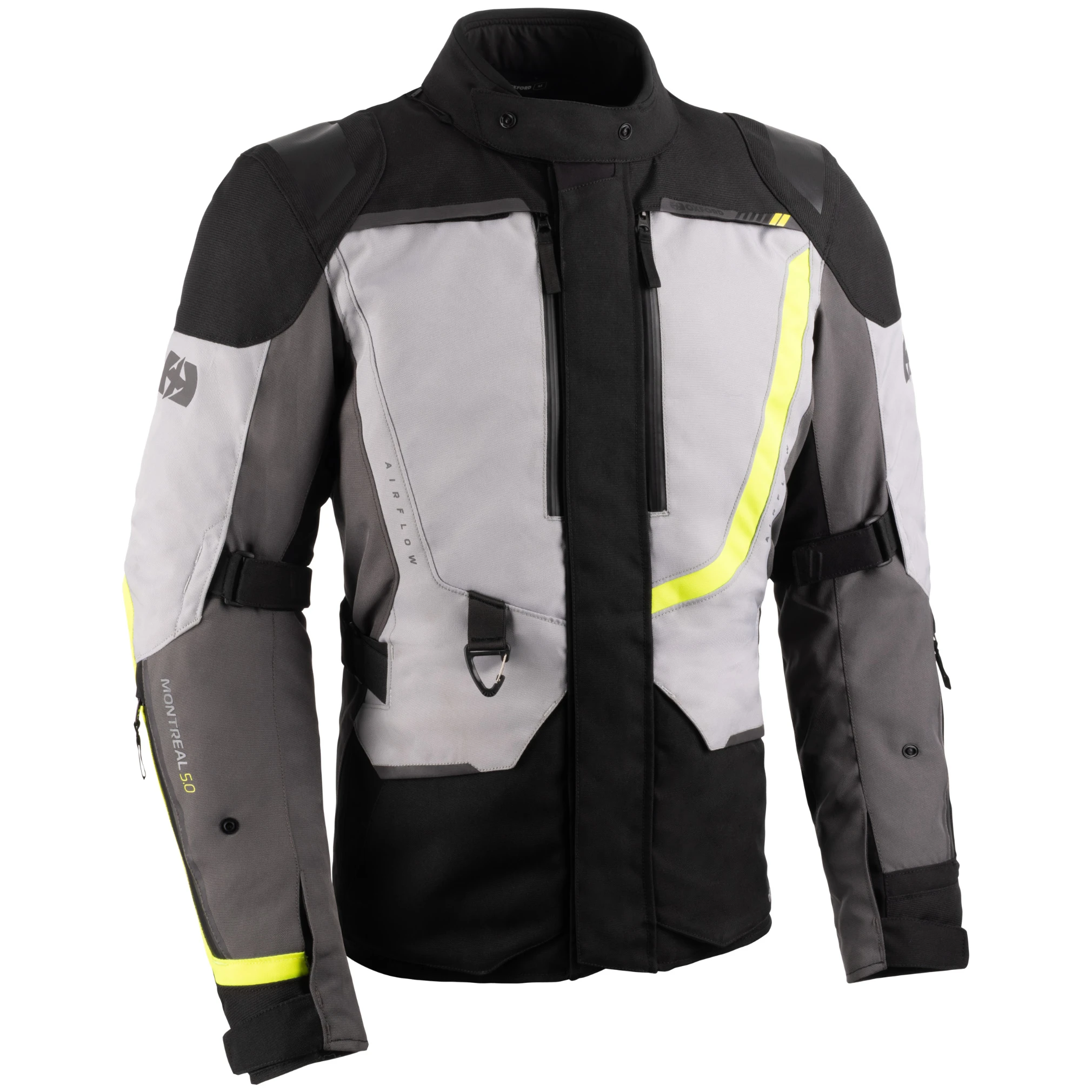 Oxford Clothing Oxford Montreal 5.0 Textile Jacket - Grey / Black / Yellow