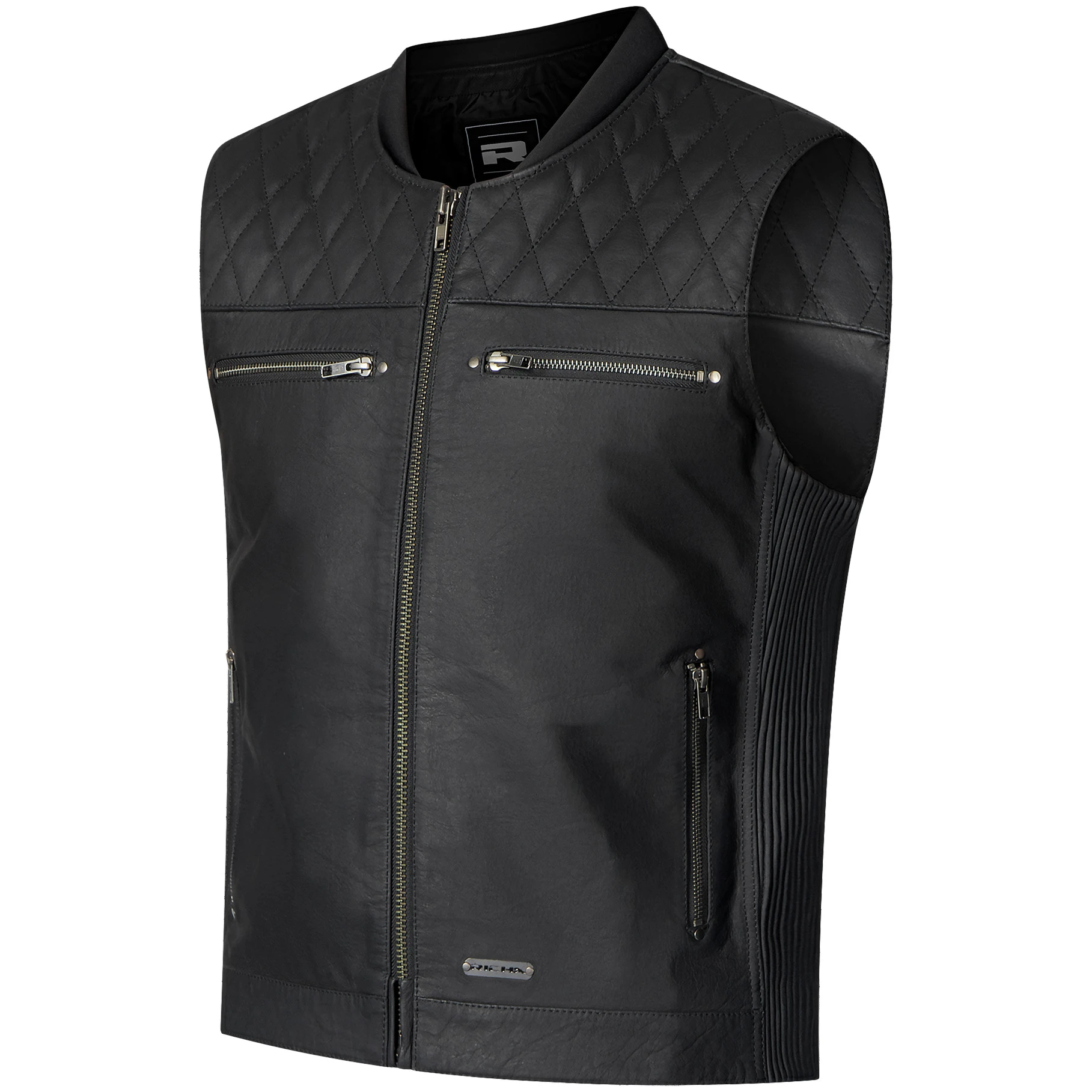 Richa Richa Dusk Leather Gilet - Black