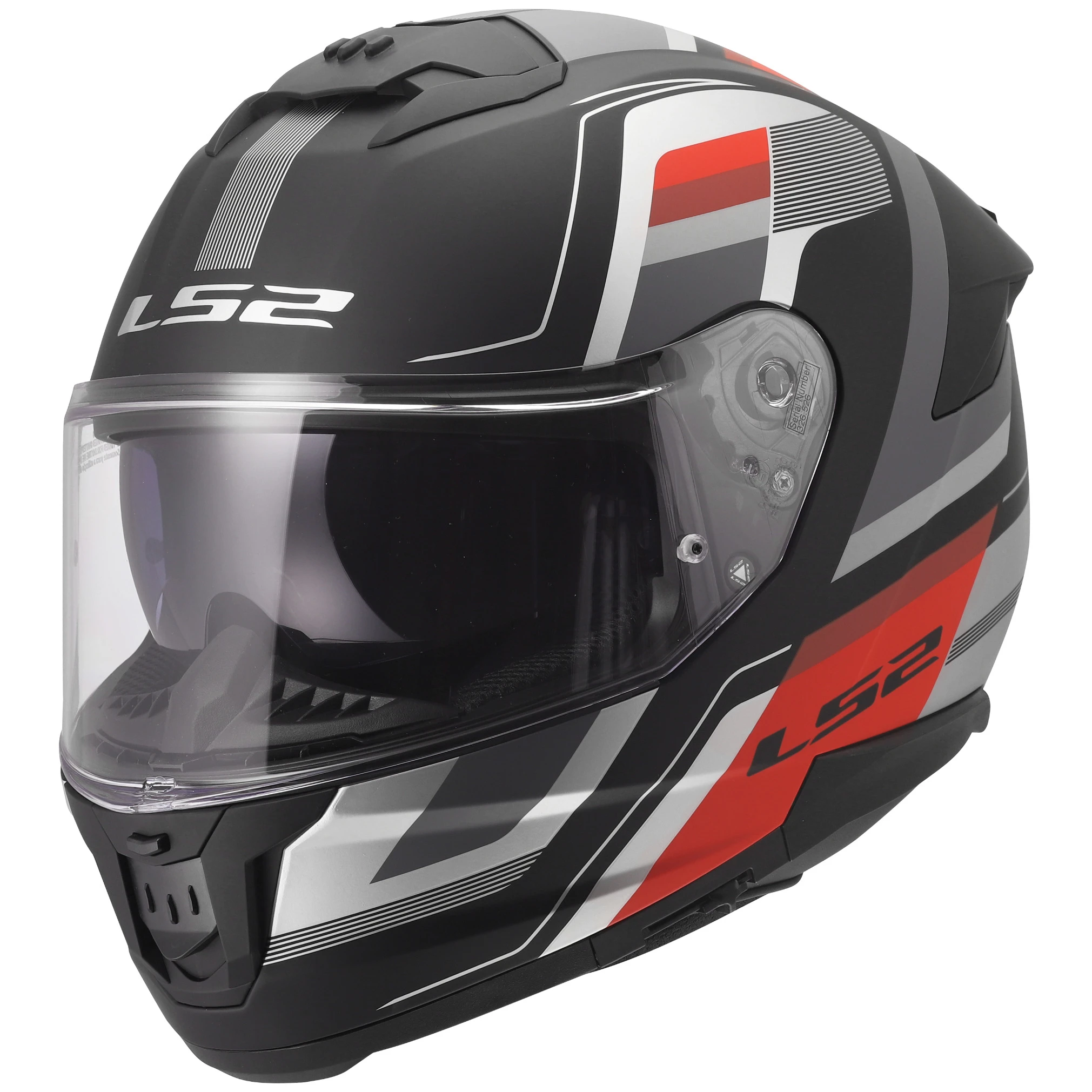 LS2 LS2 Stream II - Vintage Matt Black / Grey / Red