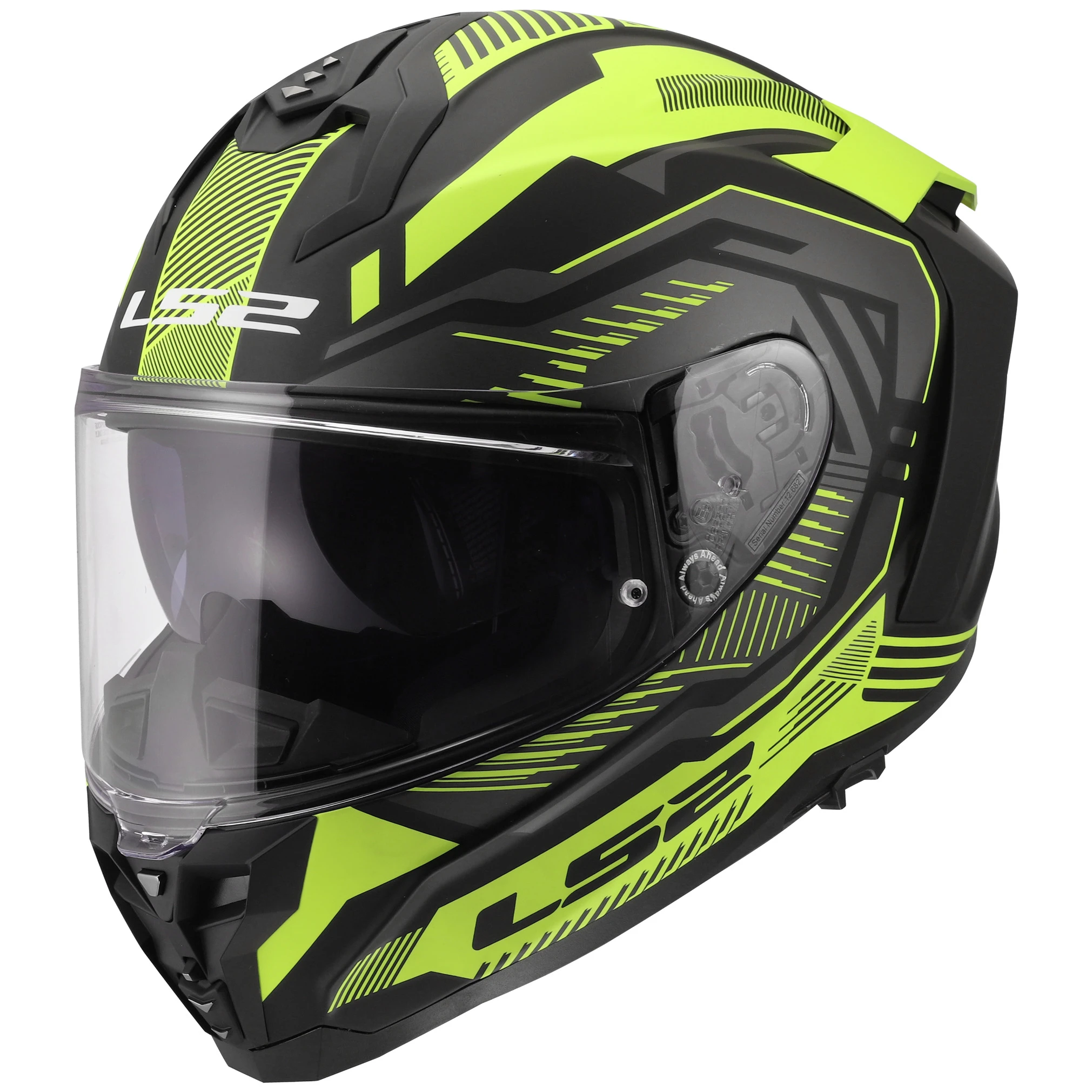 LS2 LS2 Challenger II - Dravix Matt Hi-Vis Yellow