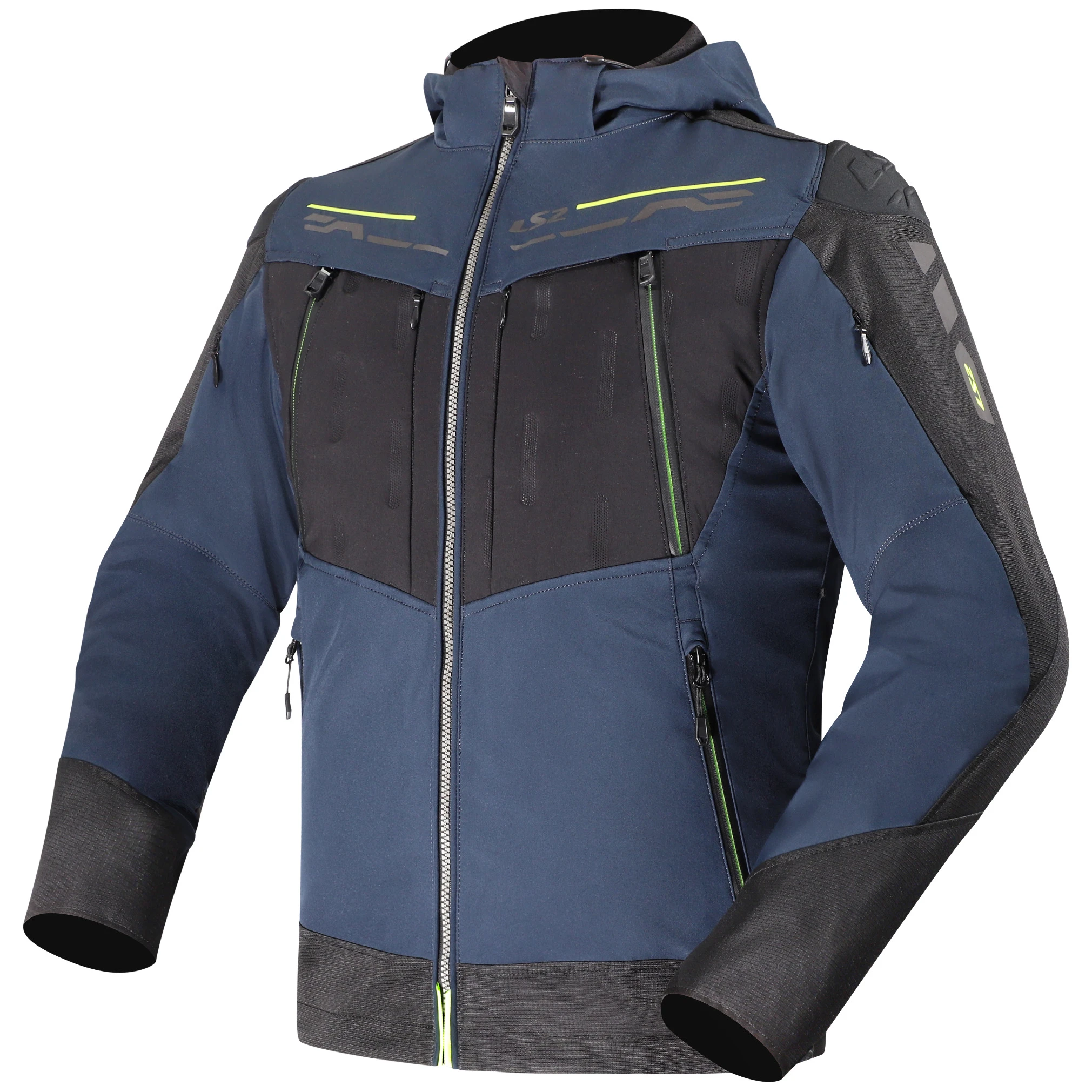 LS2 LS2 Zirconium Evo Textile Jacket - Blue / Black / Yellow