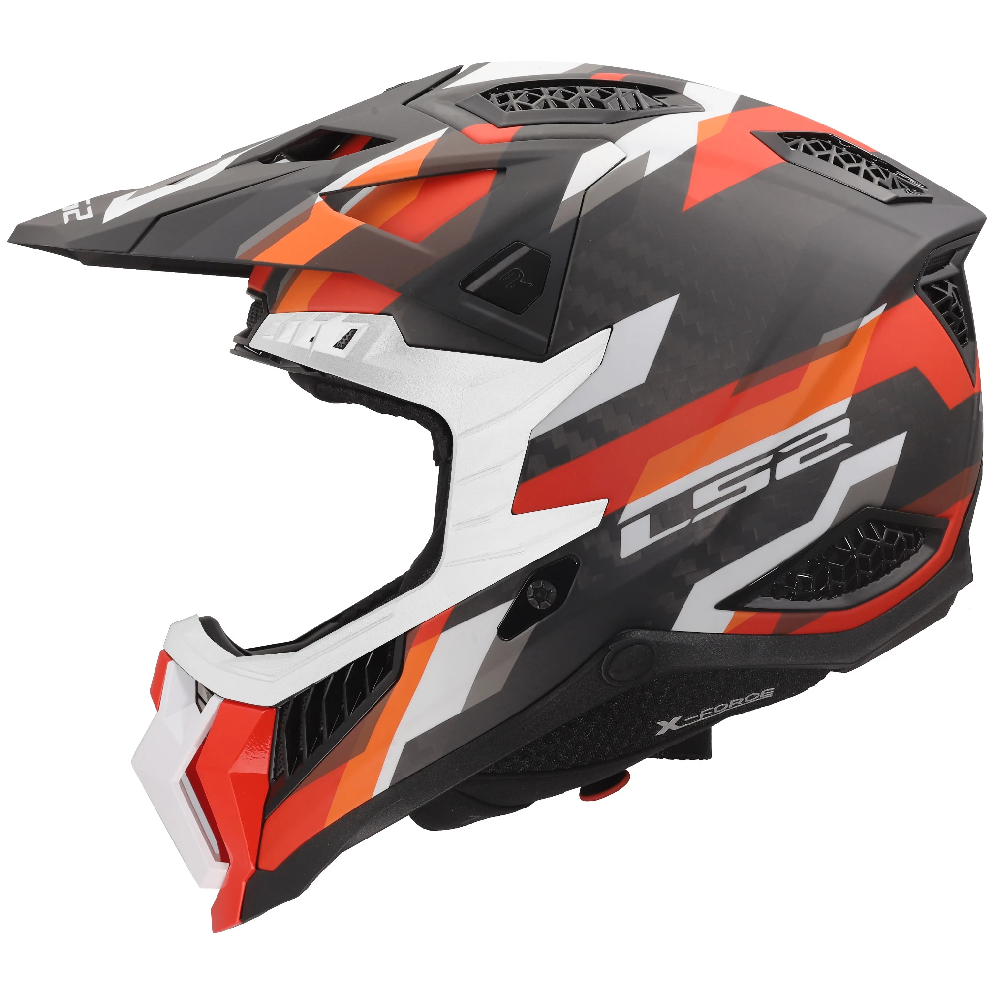 LS2 LS2 X-Force - Phantom Matt Orange / Red