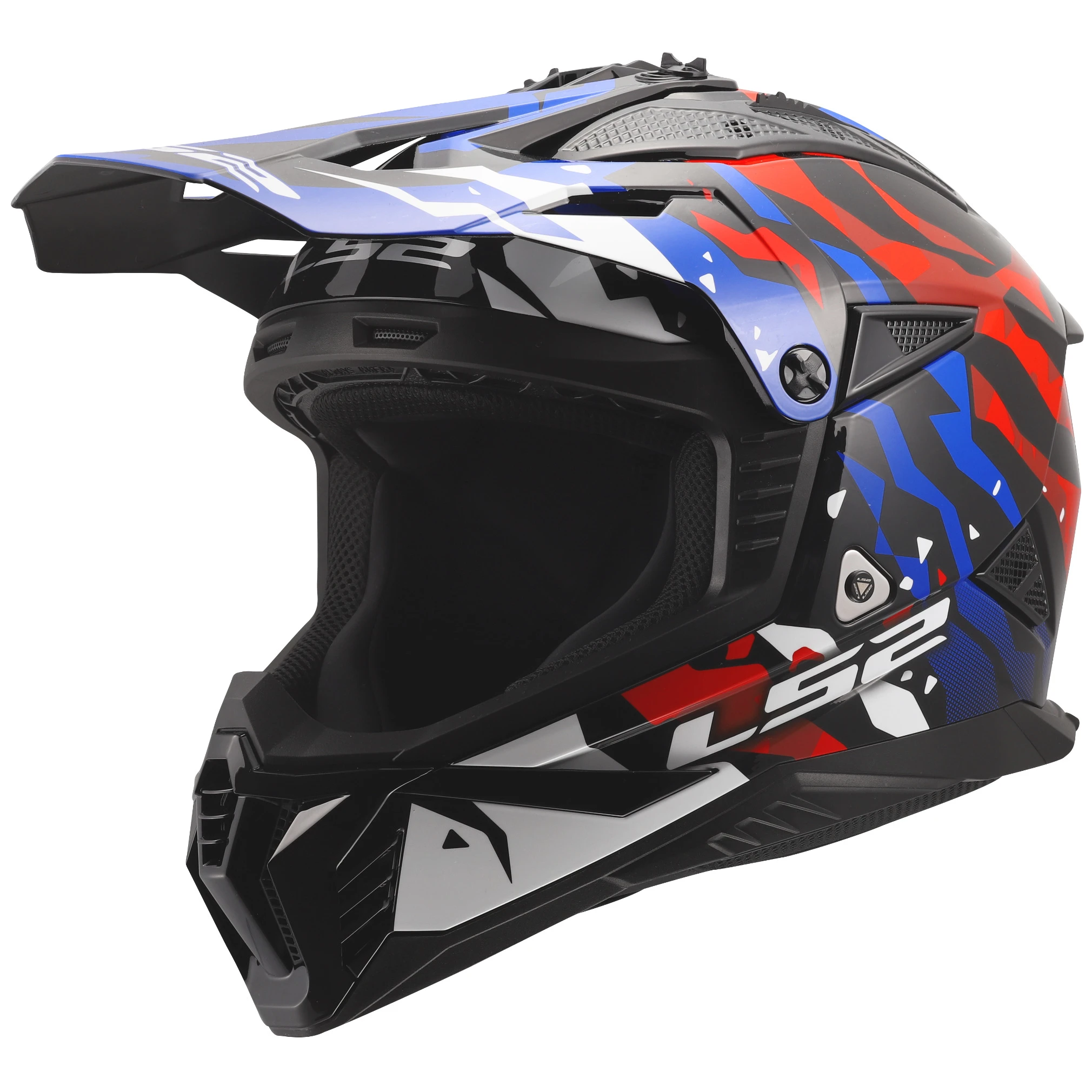 LS2 LS2 Fast II - Grotesk White / Blue / Red