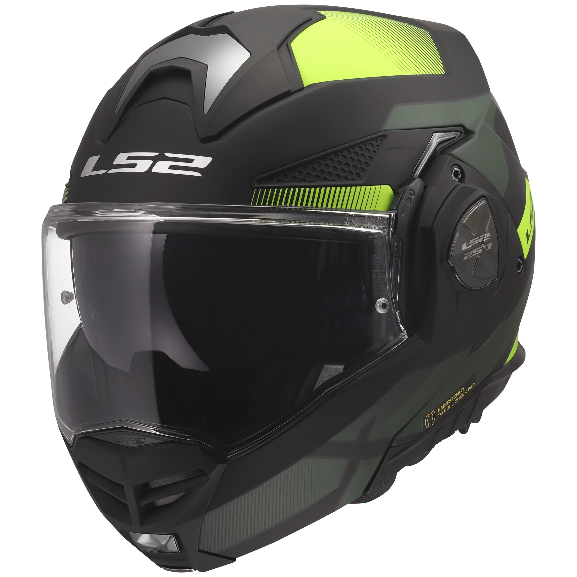 LS2 LS2 Advant X - Nova Matt Black / Hi-Vis Yellow