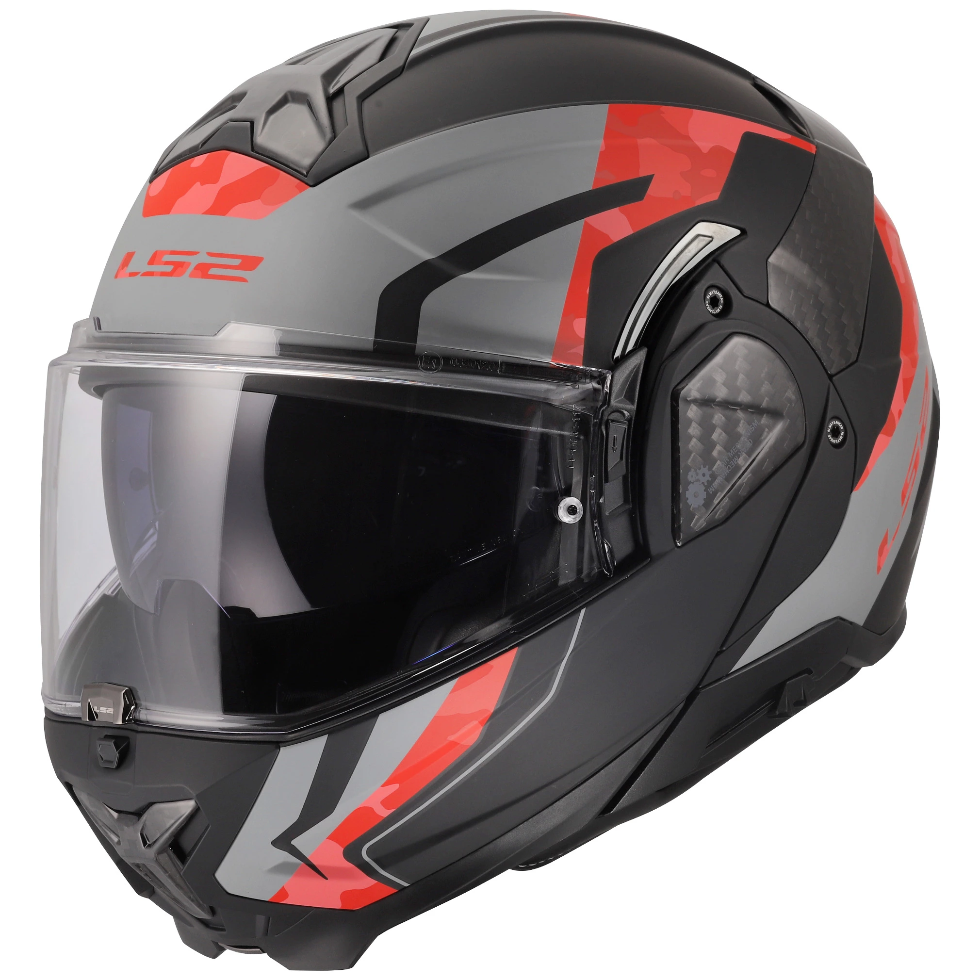 LS2 LS2 Advant II - Glide Matt Black / Grey / Red