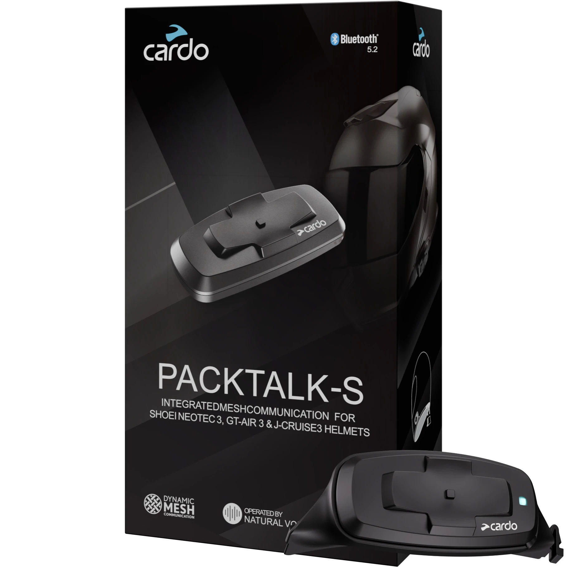 Cardo Cardo Packtalk-S Shoei GT-Air 3 / Neotec 3 / J-Cruise 3 Intercom - Single
