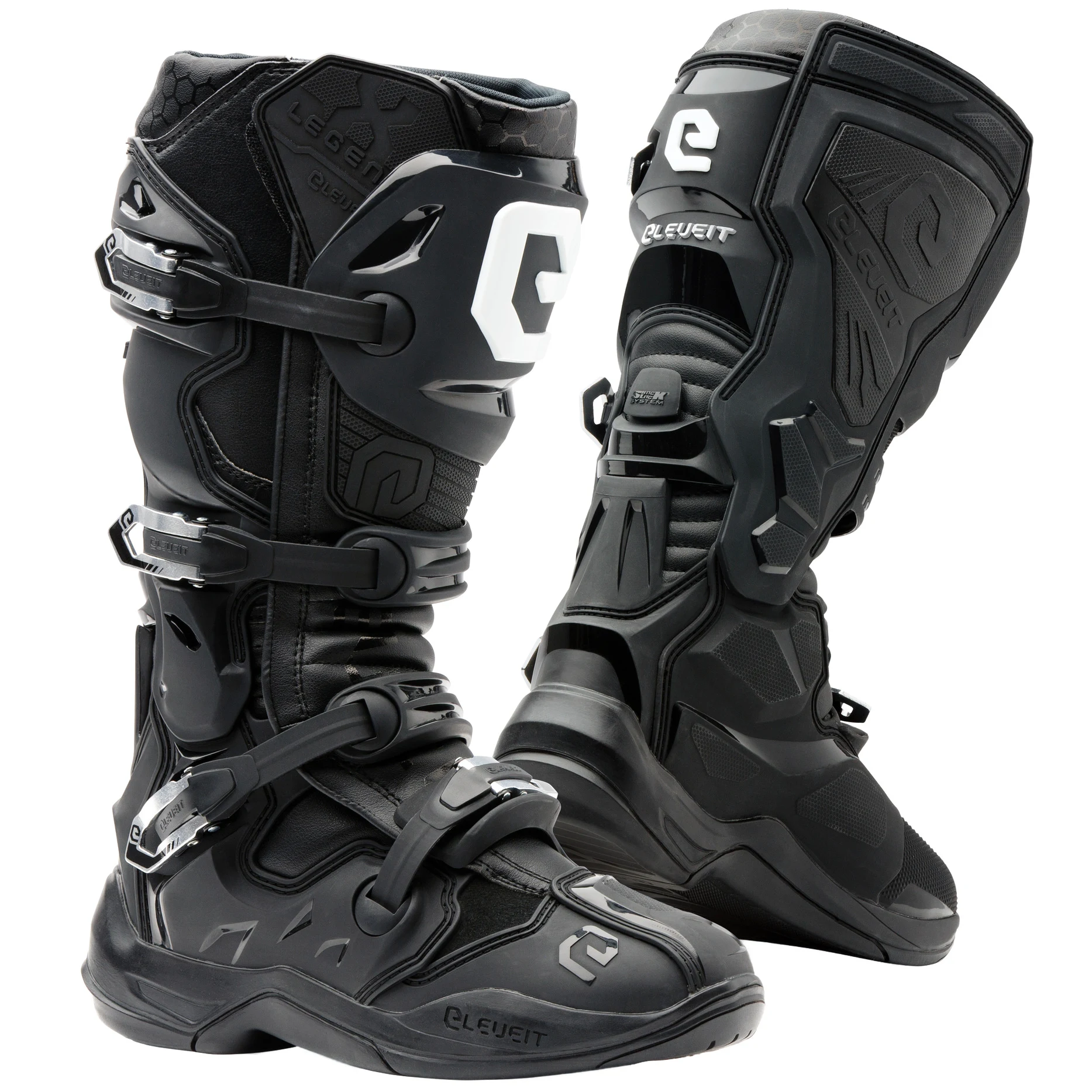 Eleveit Eleveit X Legend Evo Off-Road Boots - Black / Black