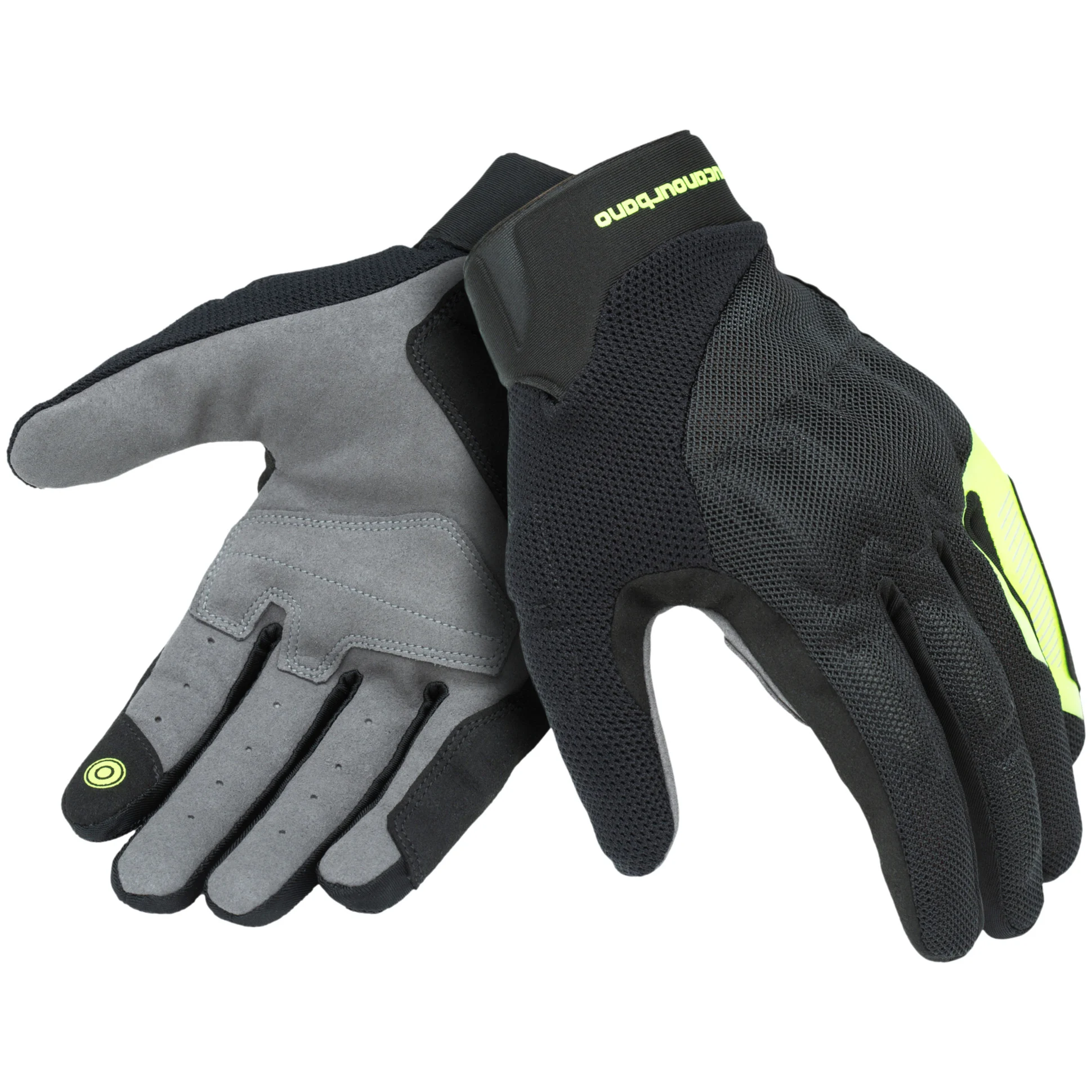 Tucano Urbano Tucano Urbano Penna Evo Textile Gloves - Black / Fluo Yellow