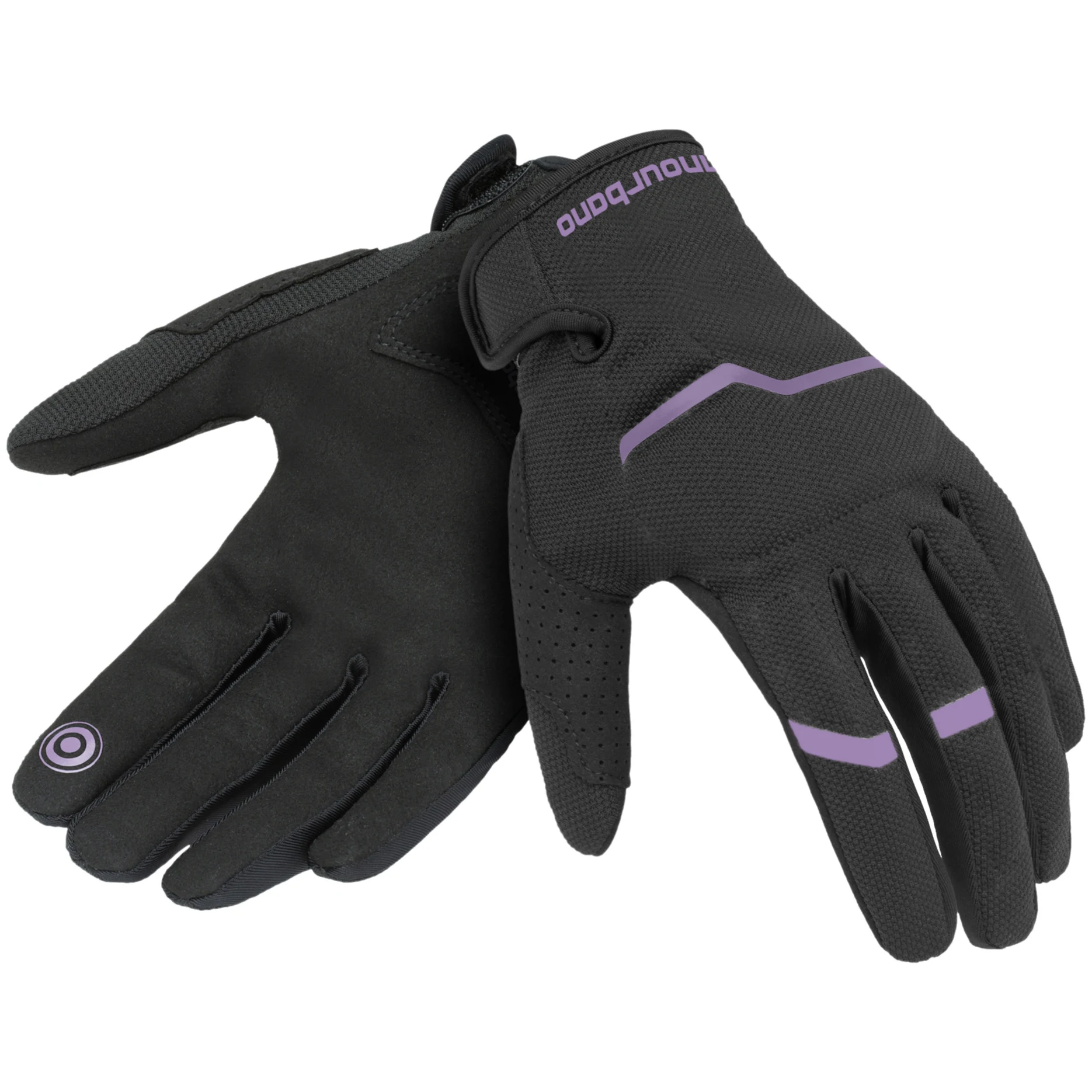 Tucano Urbano Tucano Urbano Ladies Miky Evo Textile Gloves - Black / Lavender