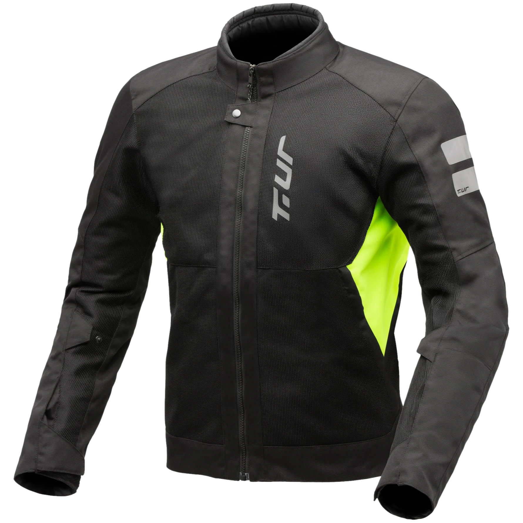 T.ur T.ur Siena Textile Jacket - Black / Fluo Yellow