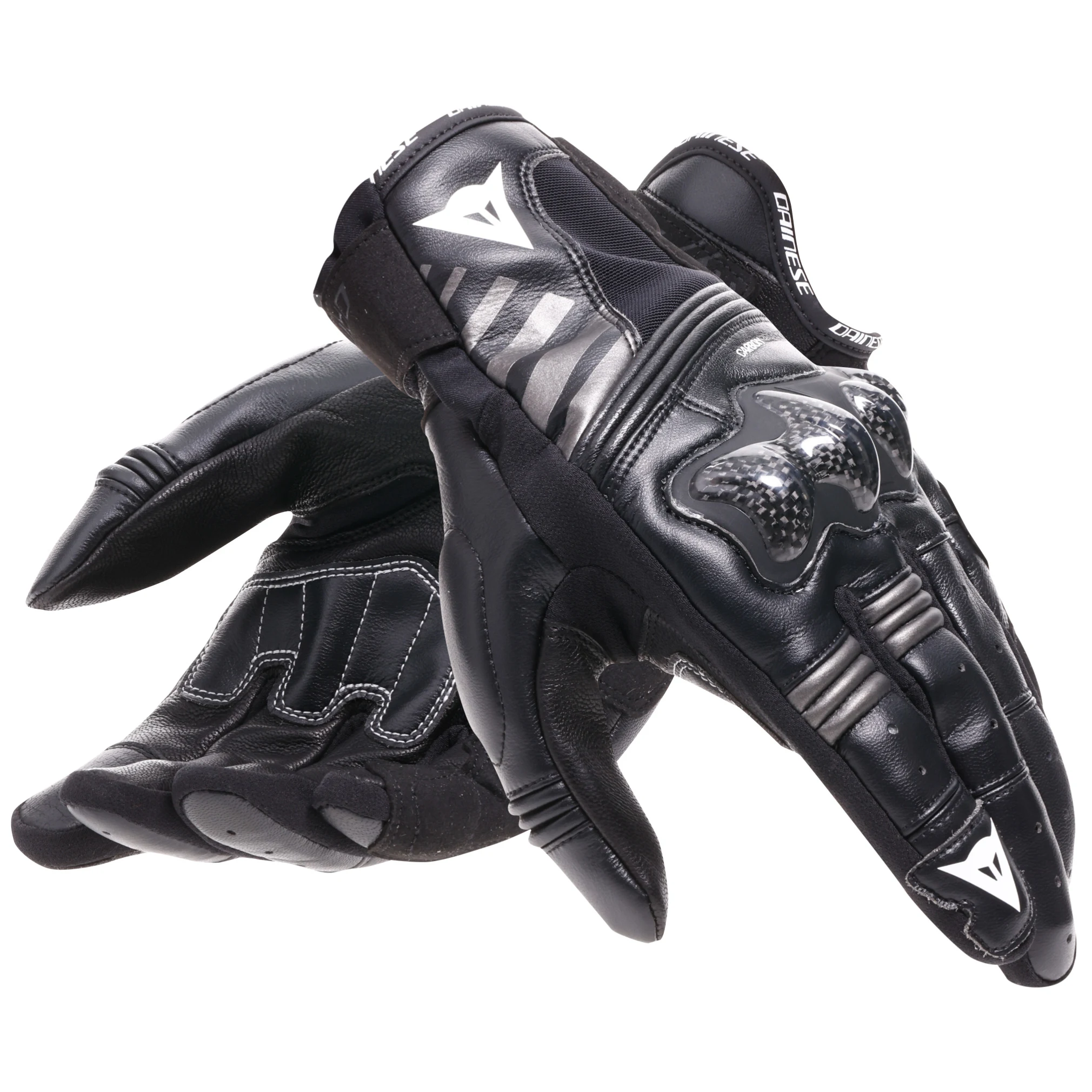 Dainese Dainese Reacto Carbon Short Leather Gloves - Black
