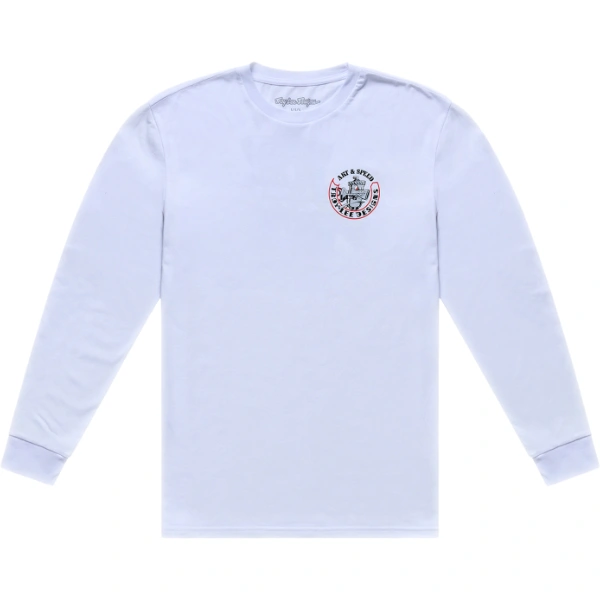 Troy Lee Designs Troy Lee Designs Long Sleeve T-Shirt - Carb Club White