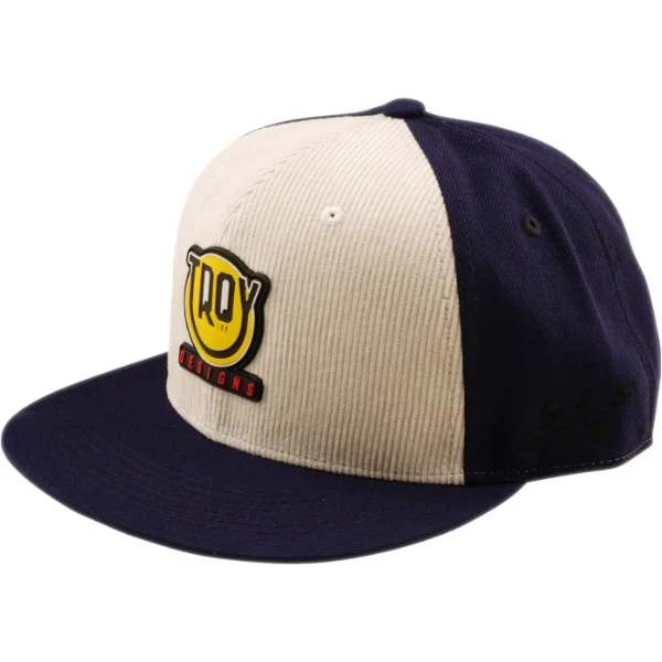 Troy Lee Designs Troy Lee Designs Flat Bill Snapback Cap - Happy Dayz Indigo / Pumice
