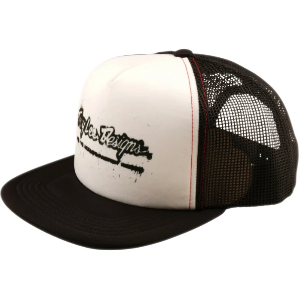 Troy Lee Designs Troy Lee Designs Trucker Snapback Cap - Repeat Black / White