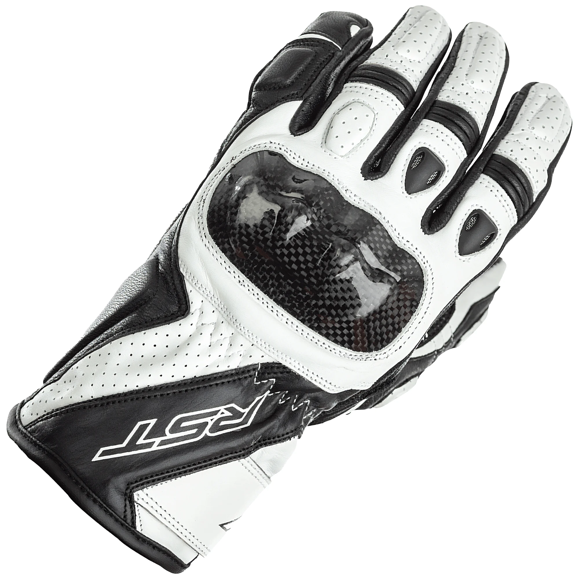 RST RST Stunt 3 CE Mixed Gloves - White
