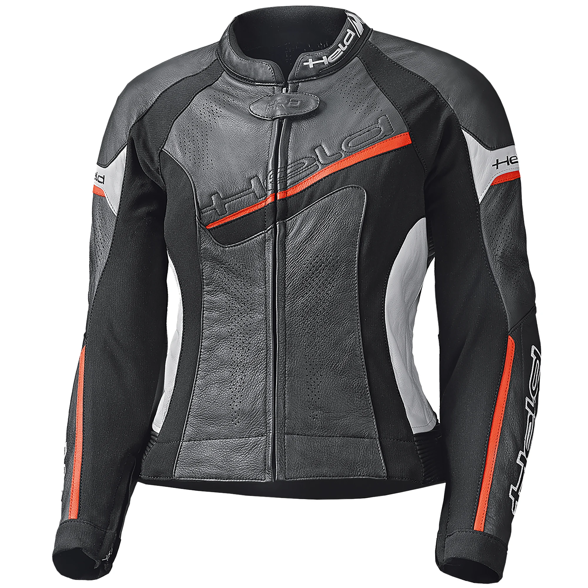 Held Held Ladies Debbie 2 Leather Jacket - Black / White / Red