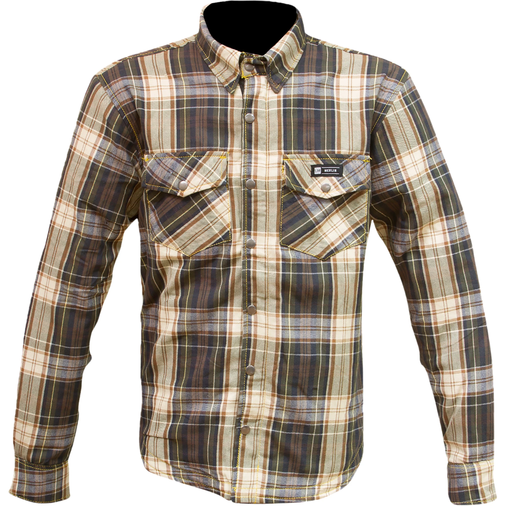 Merlin Merlin Axe Aramid Textile Shirt - Brown Check