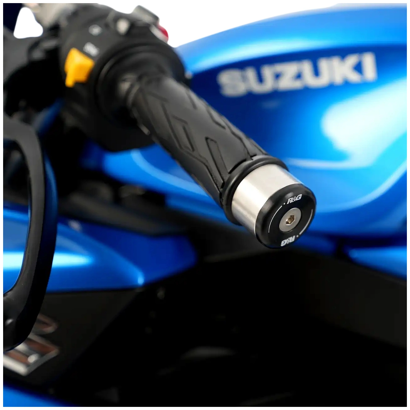 R&G Racing R&G Racing Bar End Sliders - BE0110BK - Suzuki GSX-S750 '17, Yamaha XMAX 300 '17-, Suzuki GSX-R125