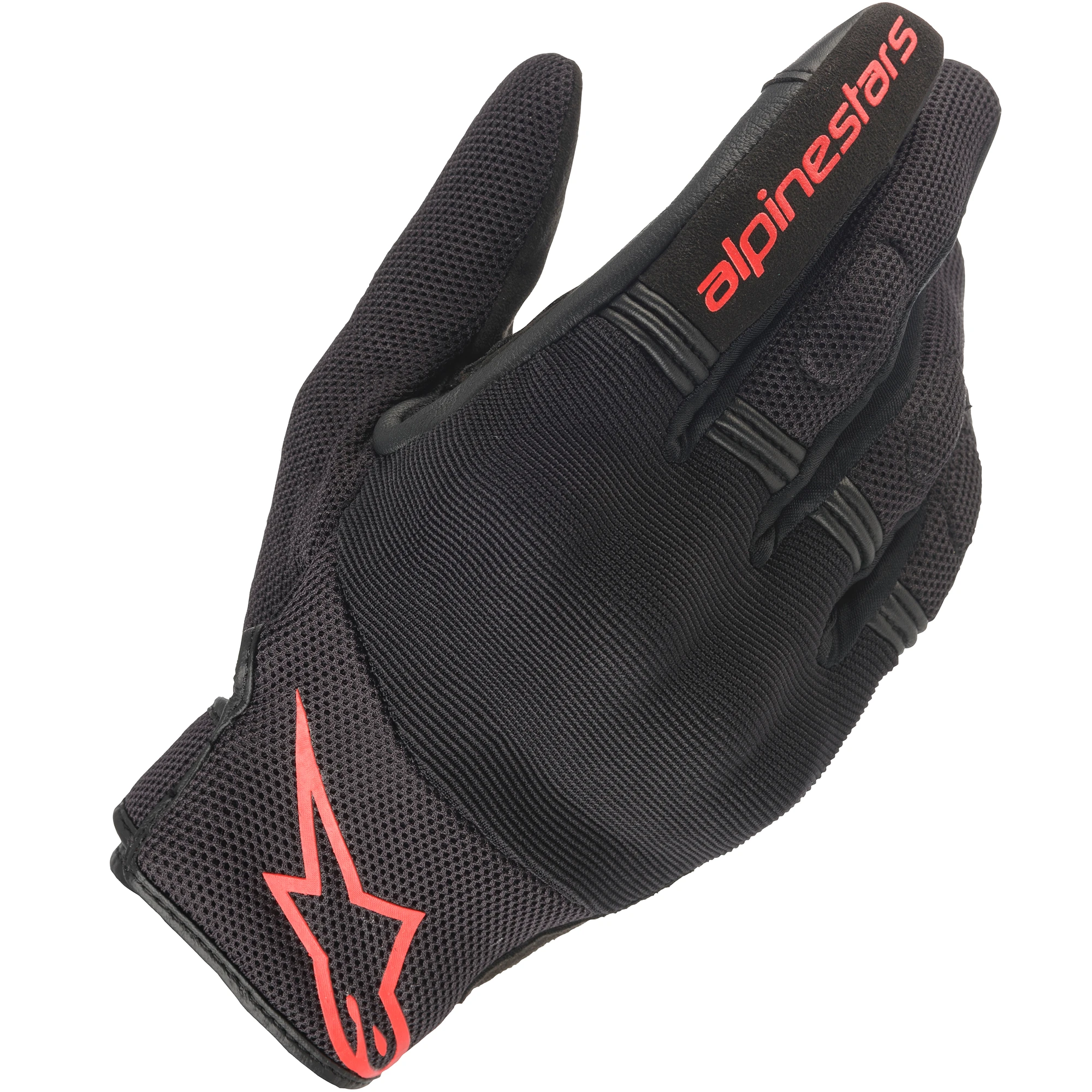 Alpinestars Alpinestars Copper Textile Gloves - Black / Red Fluo